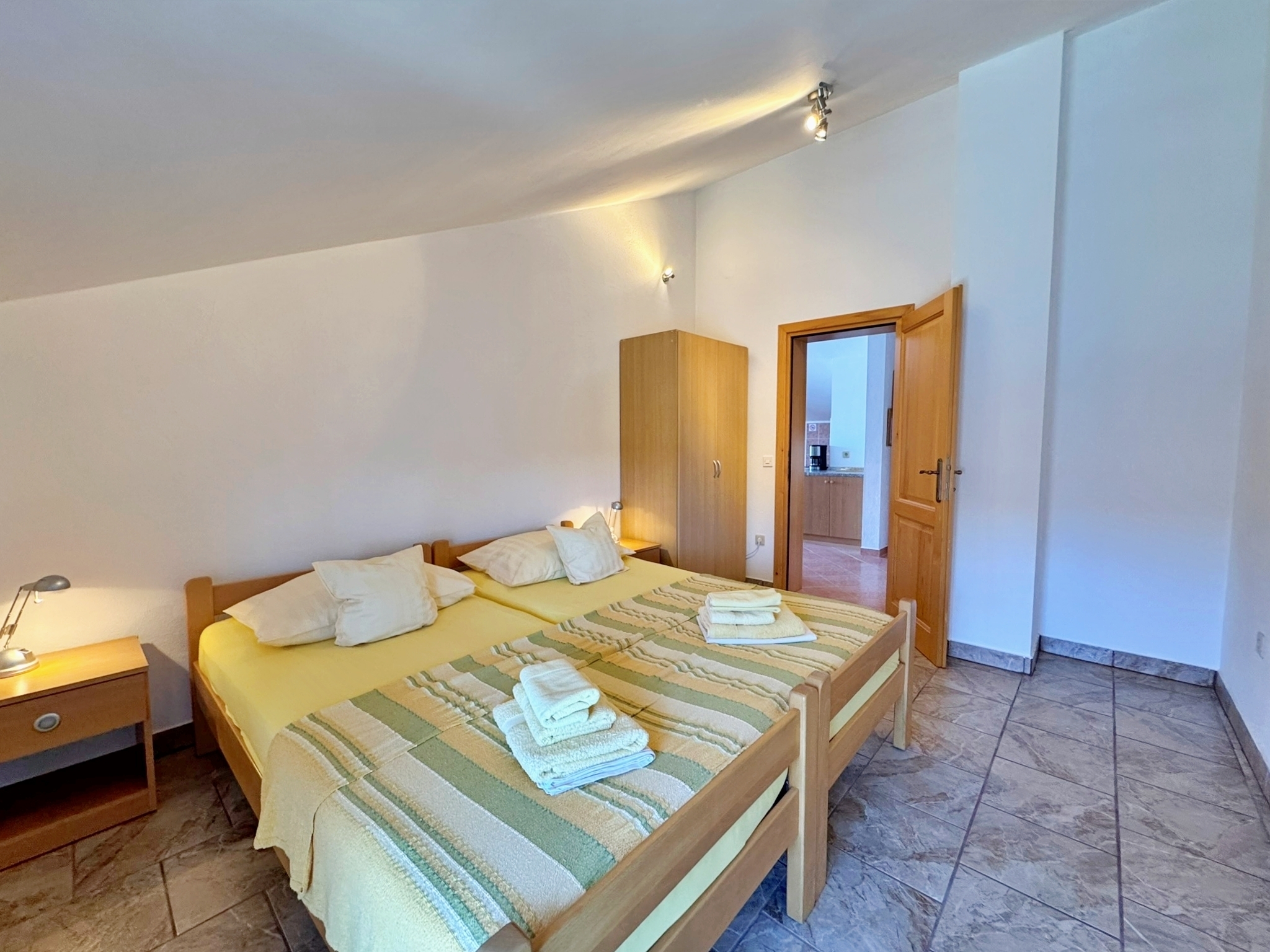 Two bedroom apartment with balcony Soline, Krk  A-a