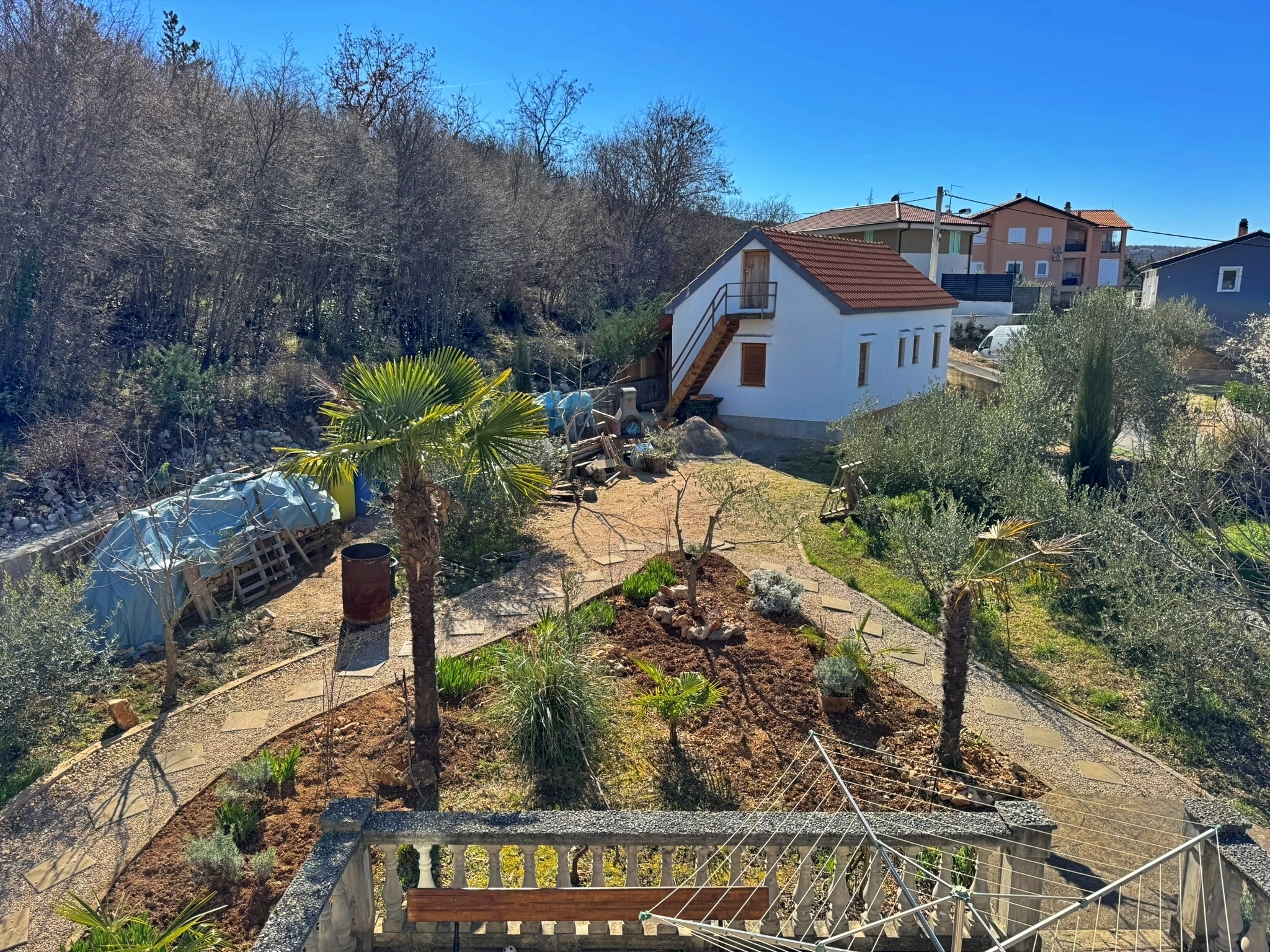 Studio flat with balcony Soline, Krk  AS-a