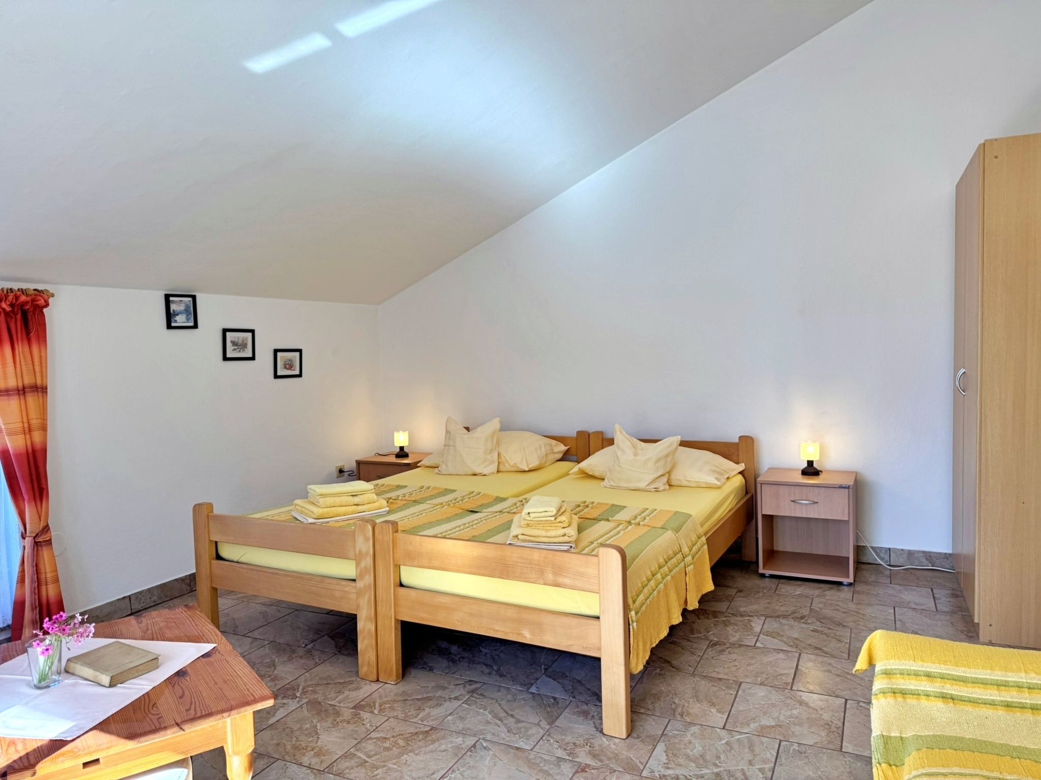 Studio flat with balcony Soline, Krk  AS-a