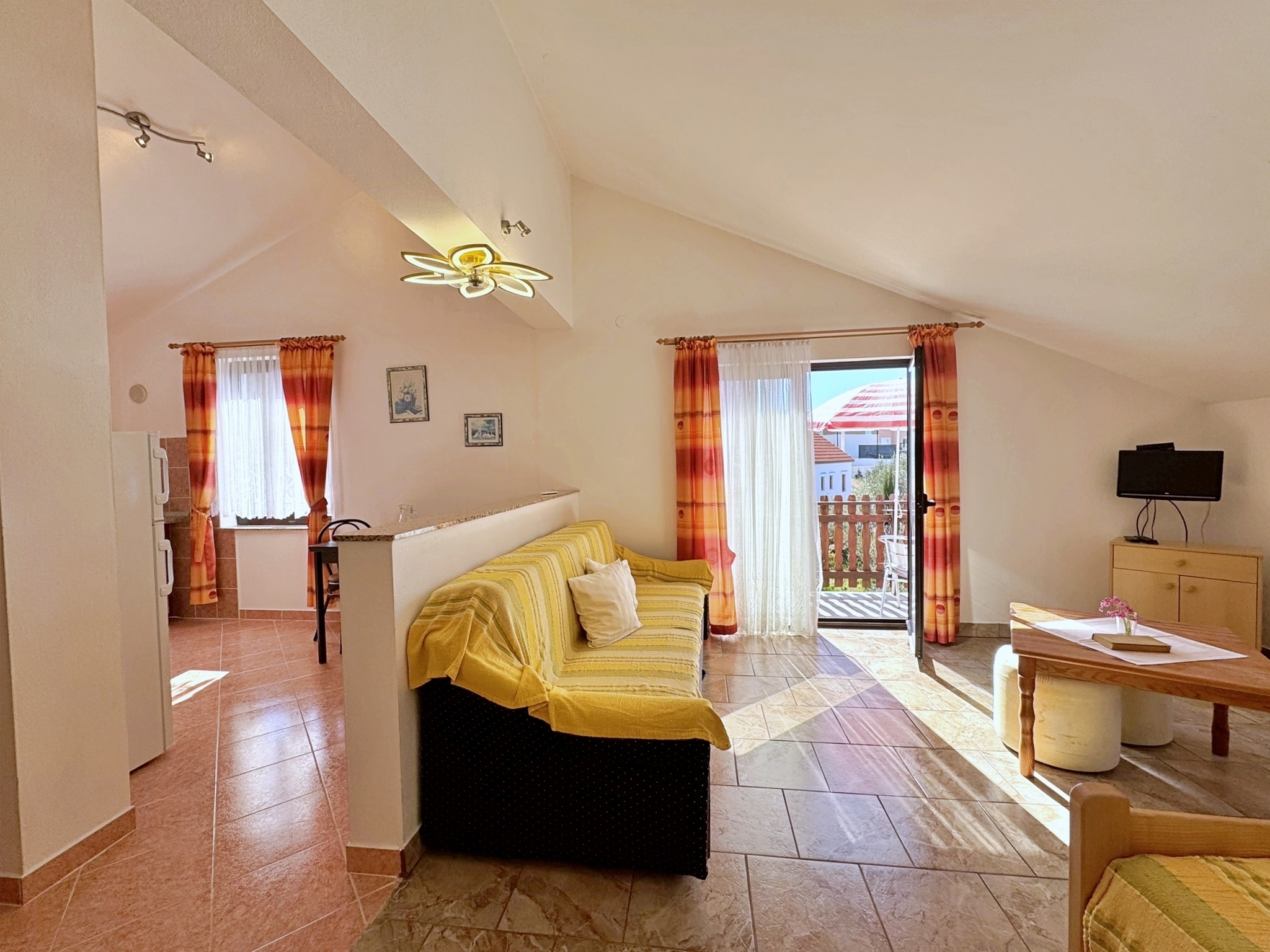 Studio flat with balcony Soline, Krk  AS-a