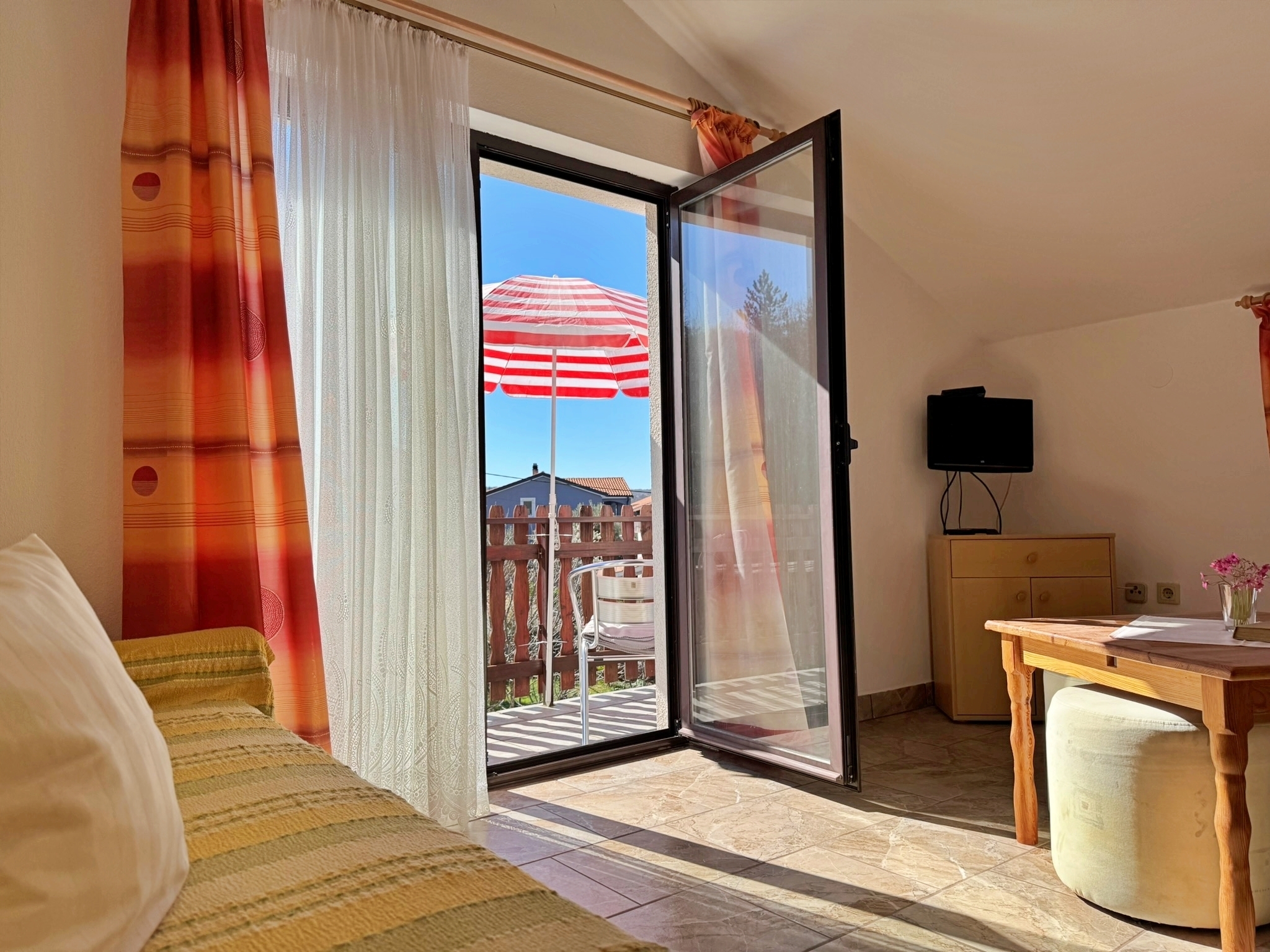 Studio flat with balcony Soline, Krk  AS-a
