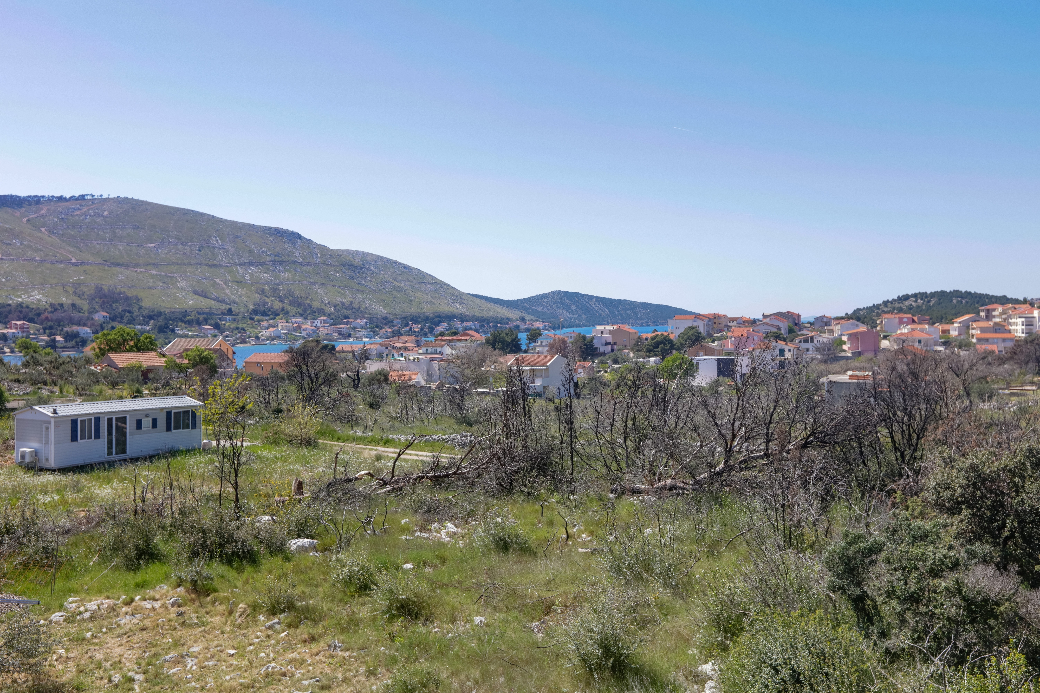 One bedroom apartment with balcony and sea view Grebaštica, Šibenik  A-b