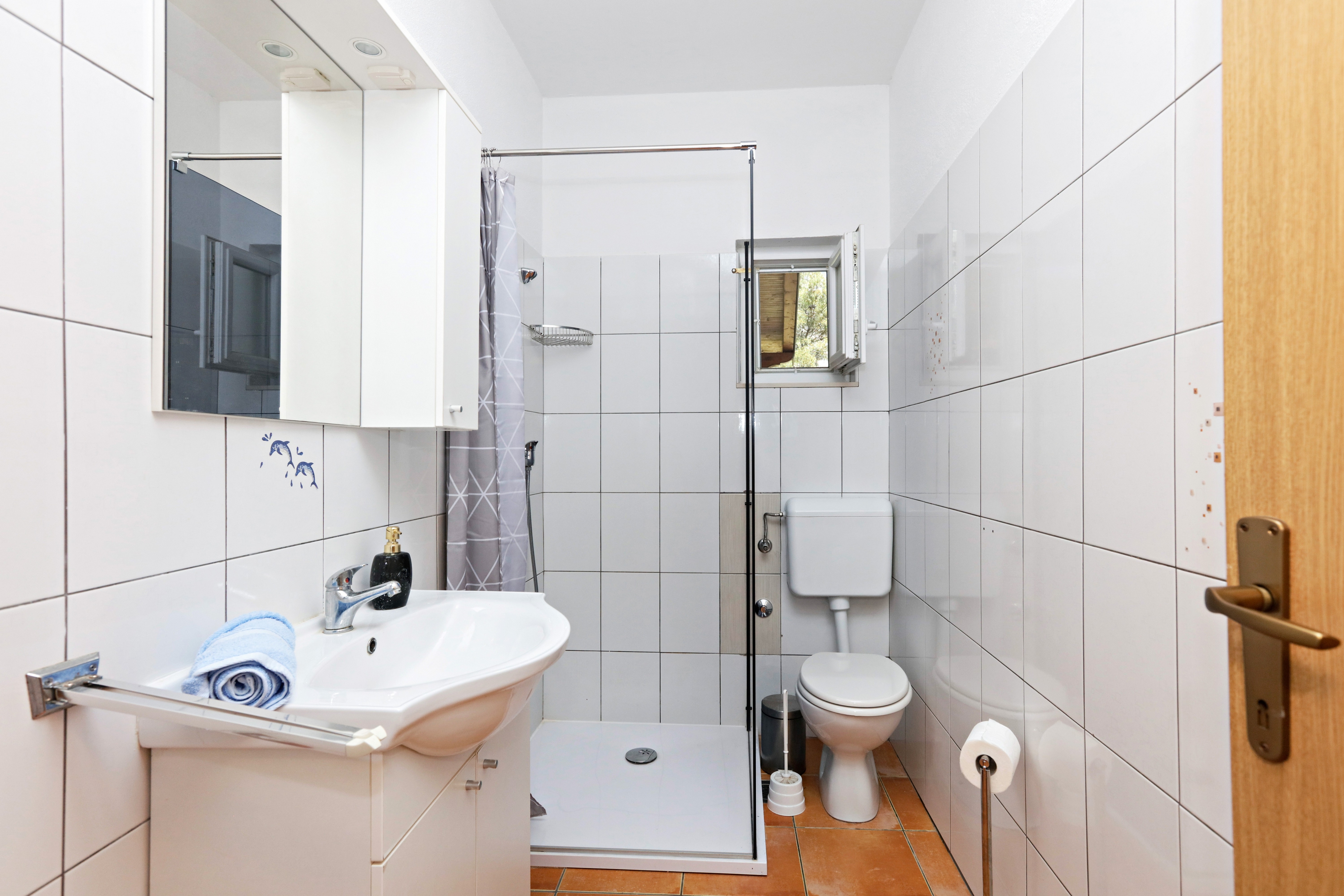 One bedroom apartment with balcony and sea view Grebaštica, Šibenik  A-b