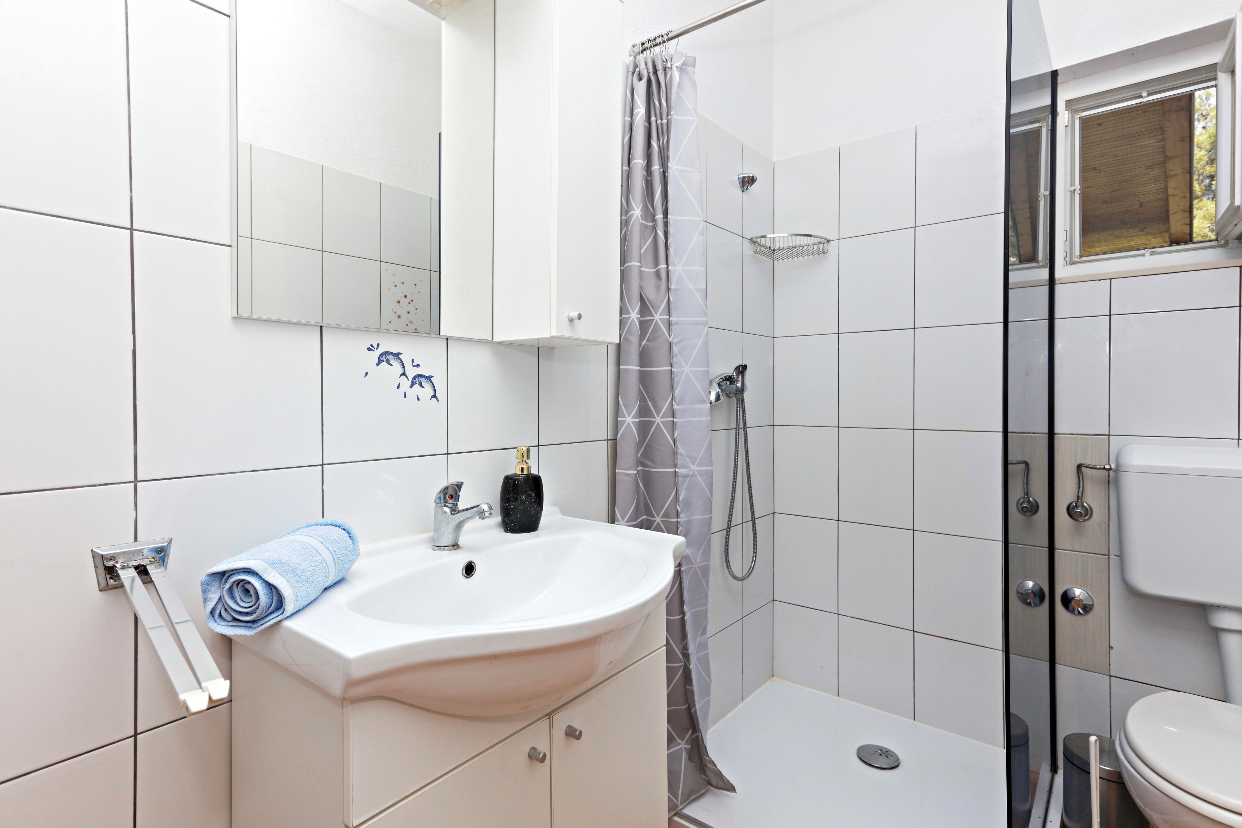 One bedroom apartment with balcony and sea view Grebaštica, Šibenik  A-b