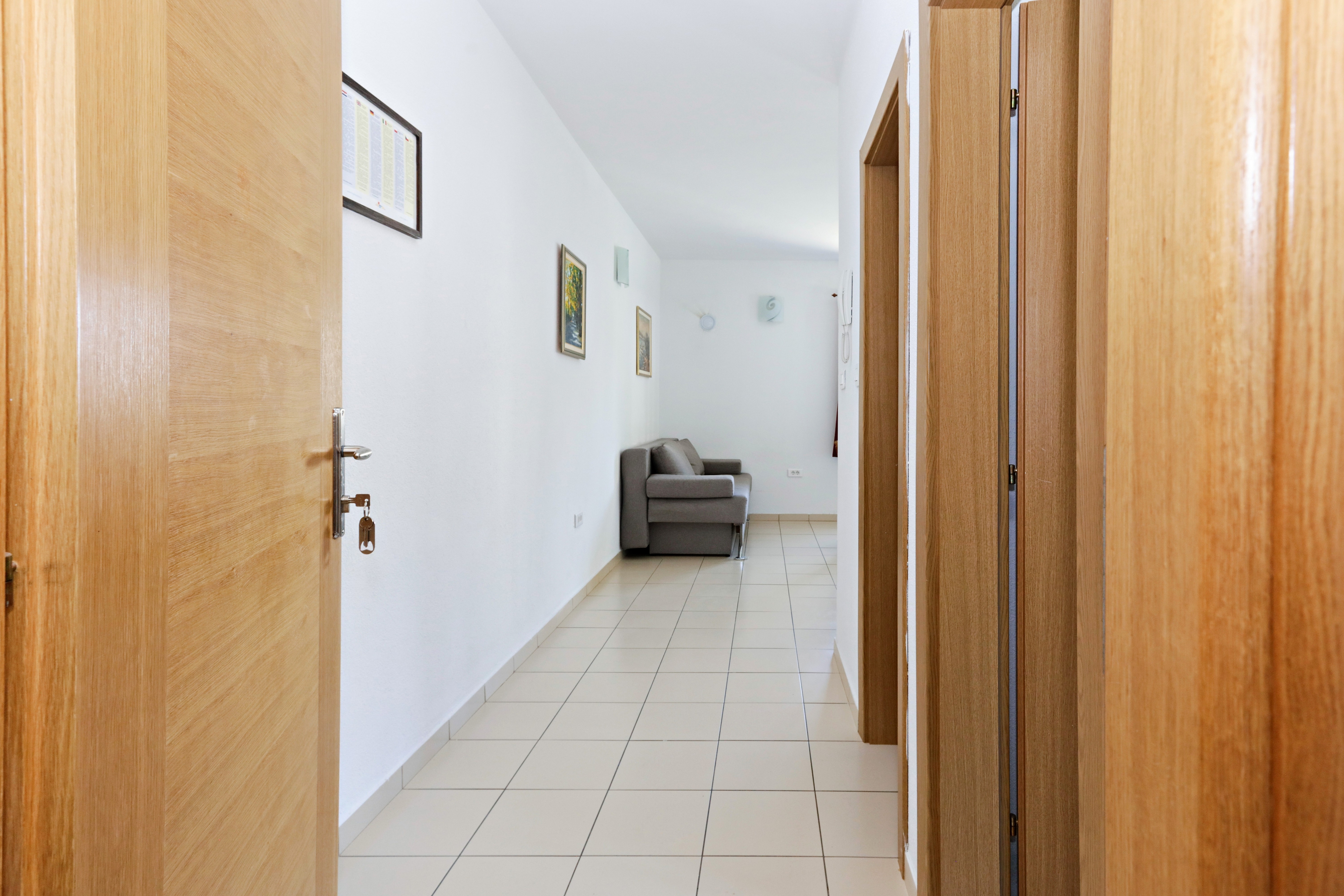 One bedroom apartment with balcony and sea view Grebaštica, Šibenik  A-b