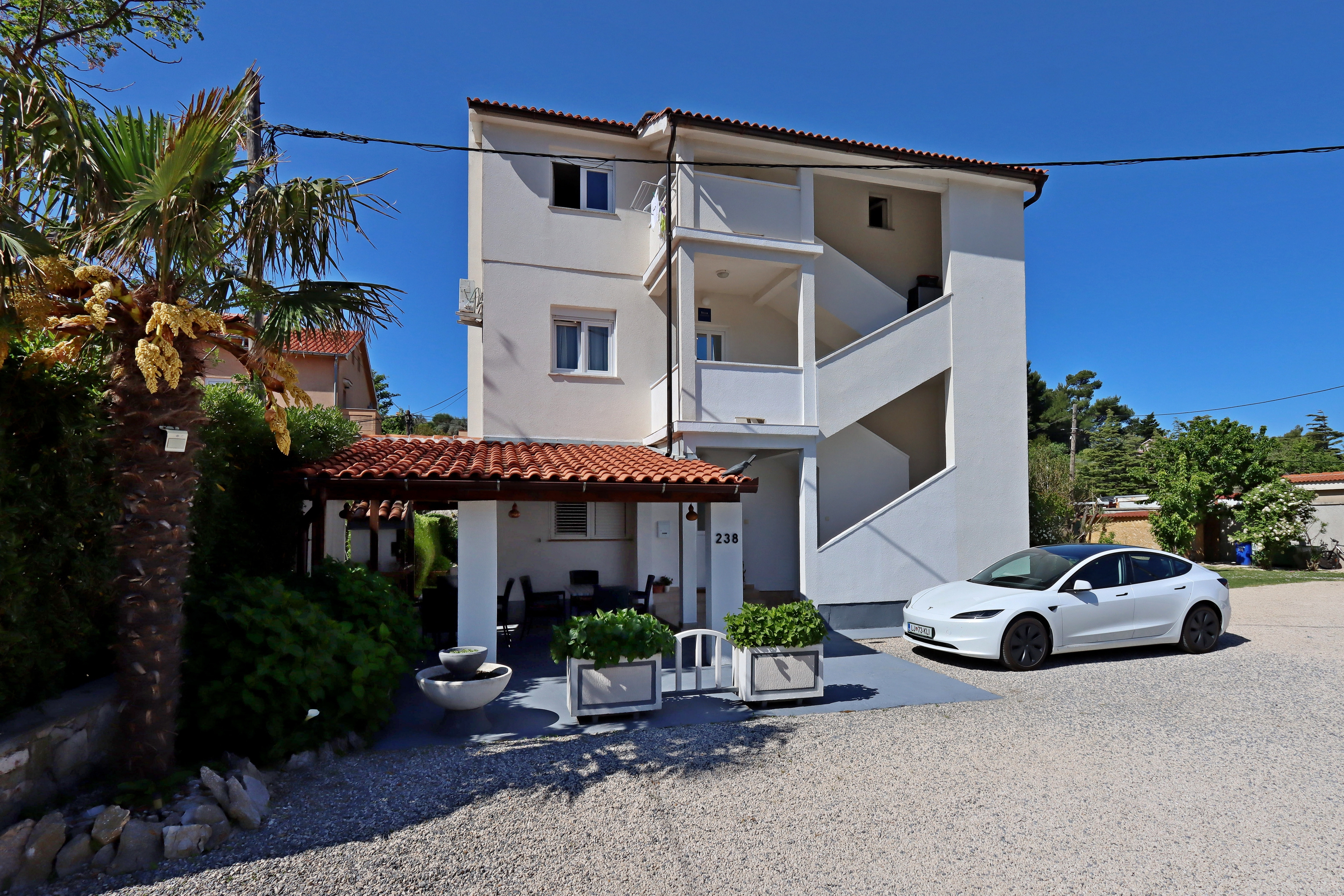 Dvosobni apartman s terasom Palit, Rab  A-a