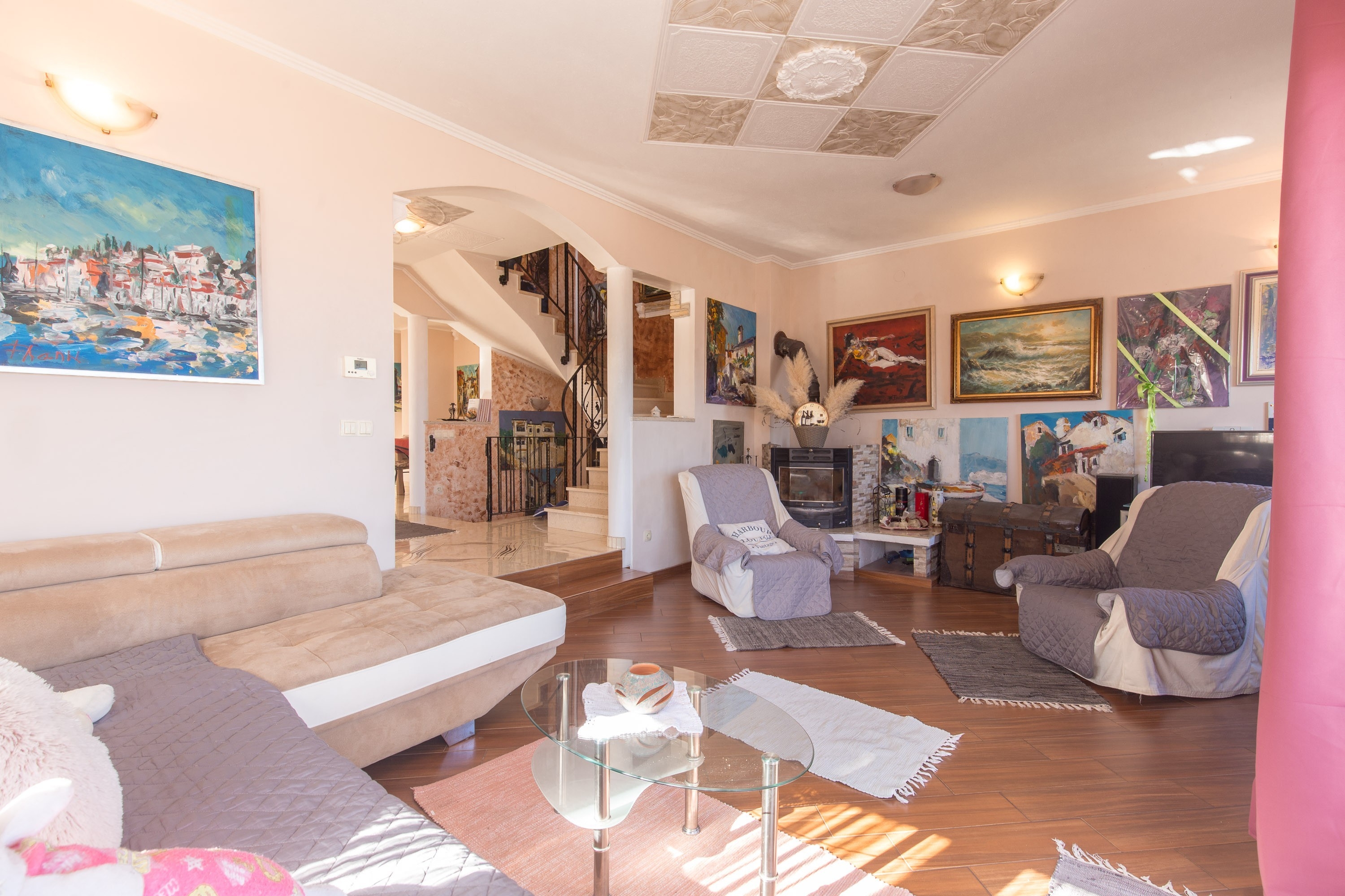 Comfortable and spacious house with terrace and sea view Lovran, Opatija (K-24076)