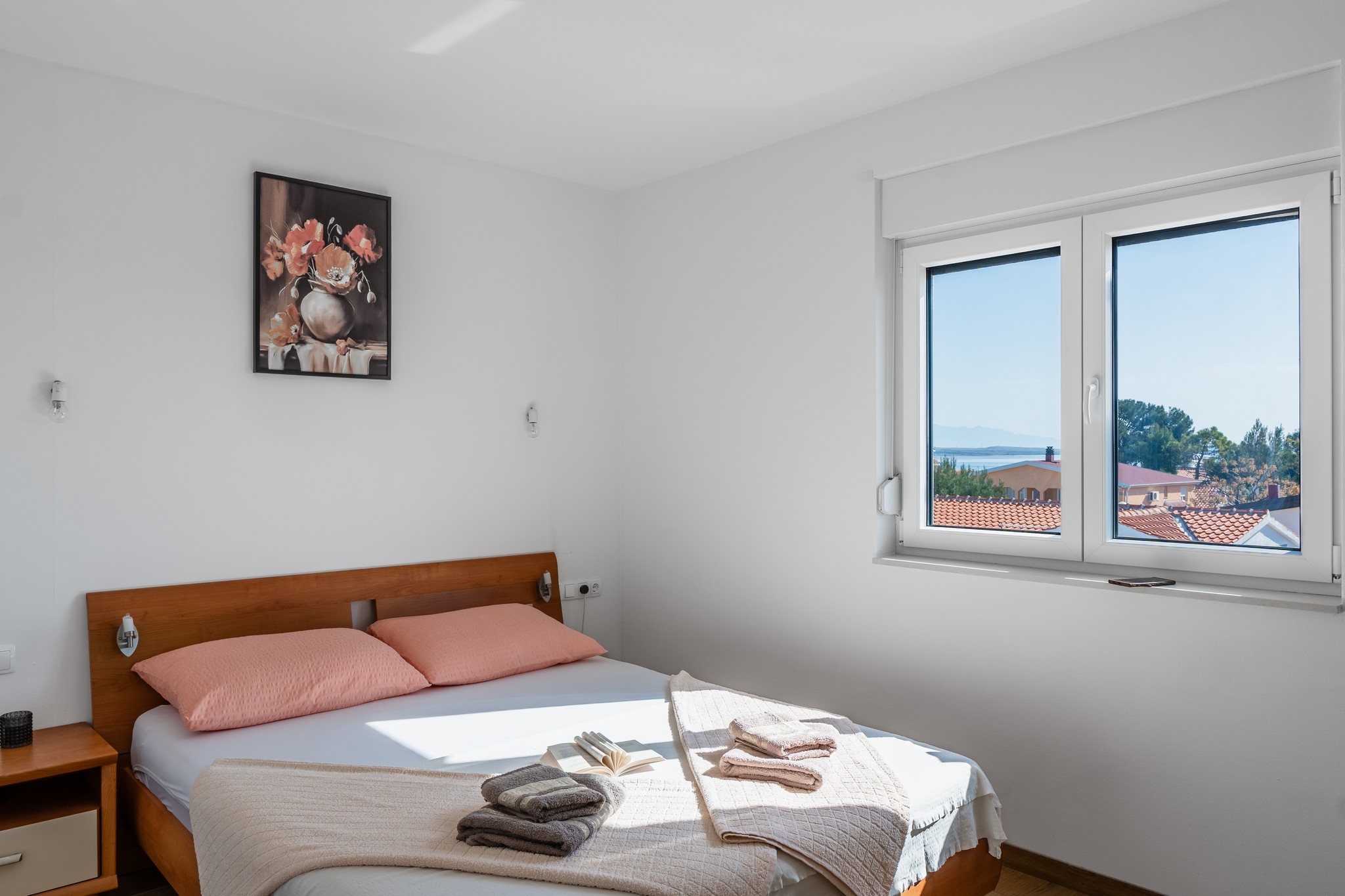 Two bedroom apartment with terrace and sea view Vir  A-b