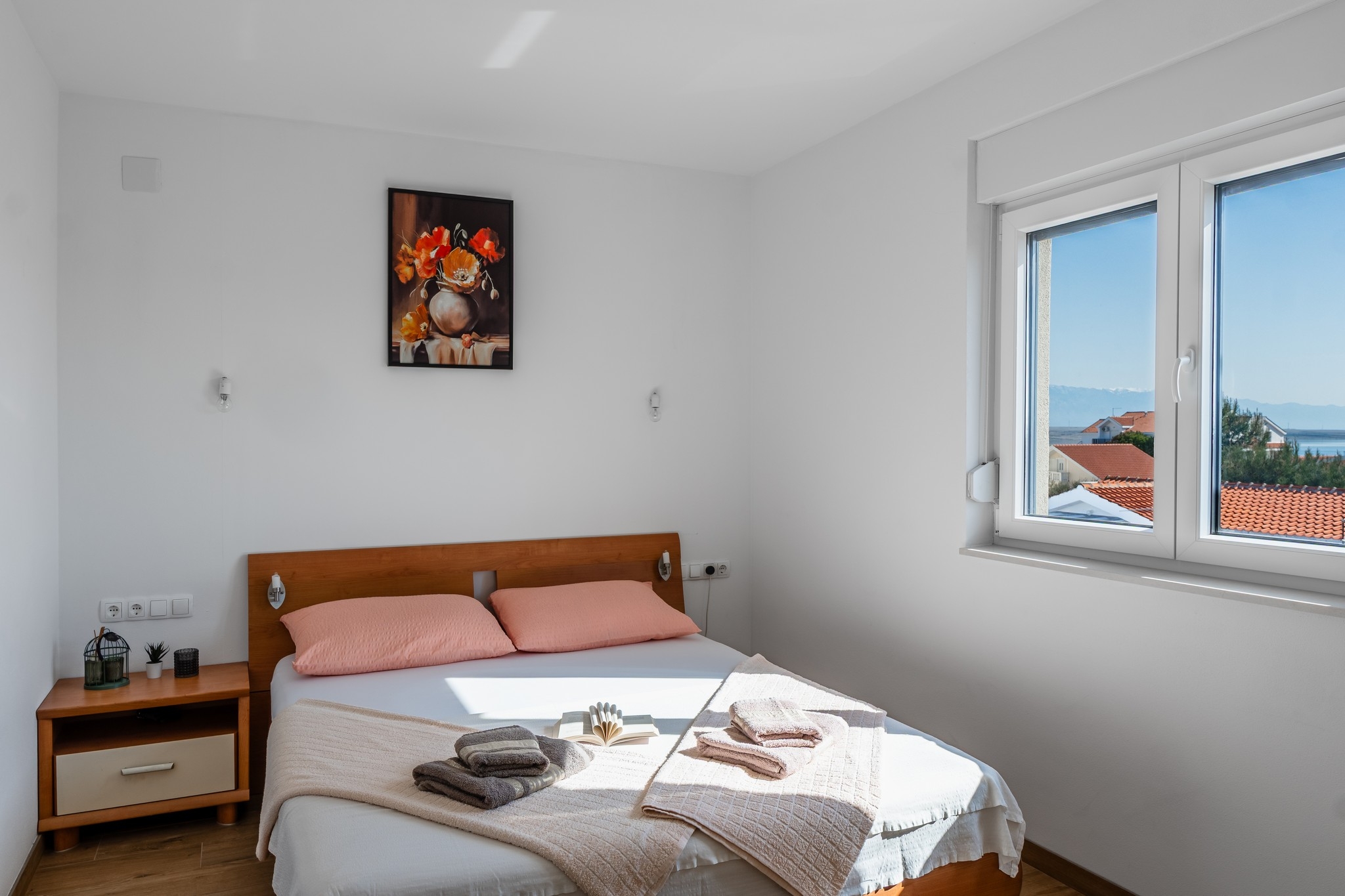 Two bedroom apartment with terrace and sea view Vir  A-b