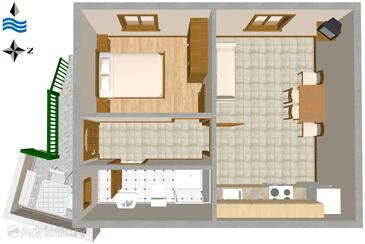 Plan Vis, Plan in the apartment, dopusteni kucni ljubimci i WIFI.