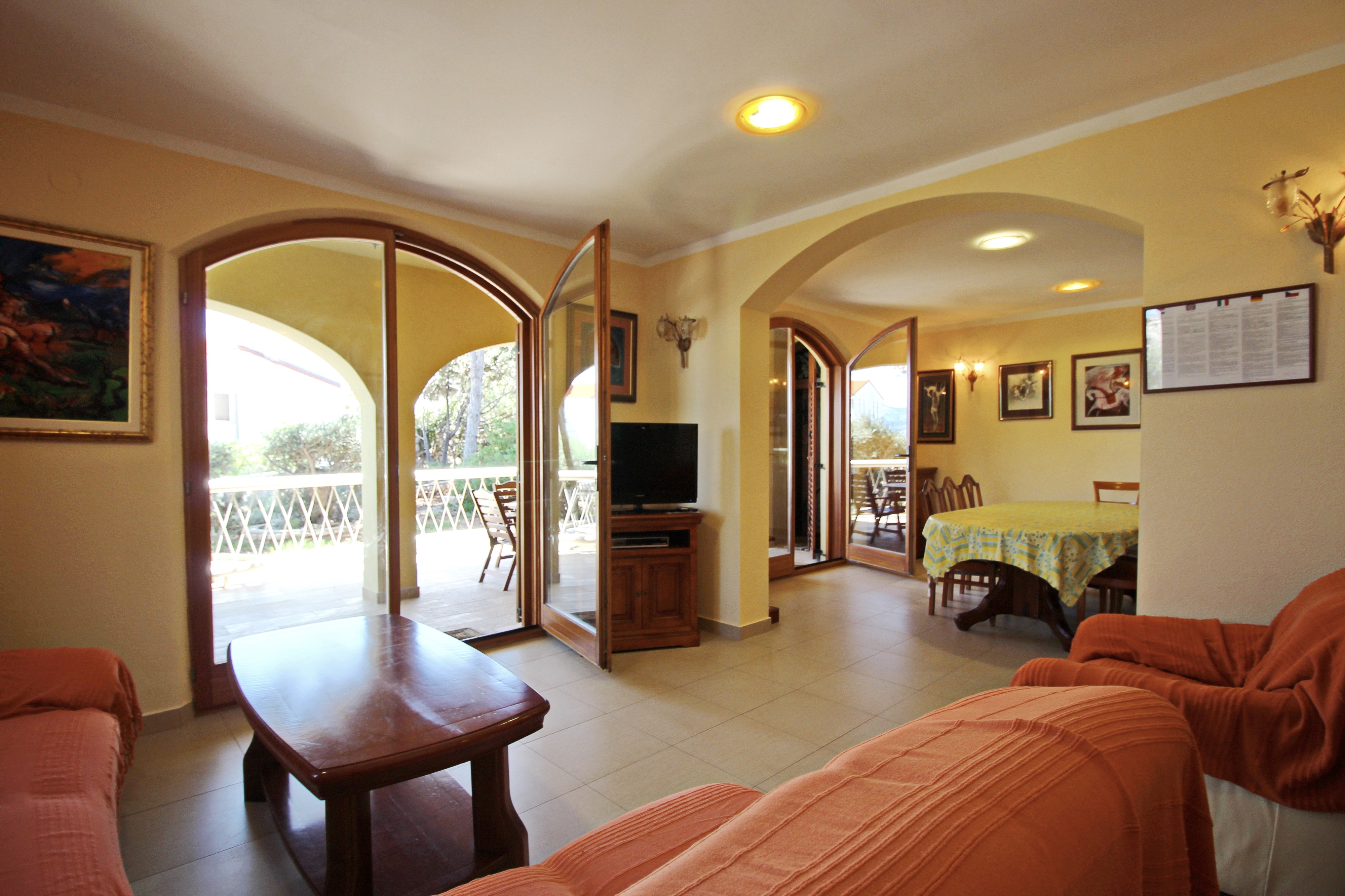 Three bedroom apartment with terrace Baška, Krk (A-24143-a)