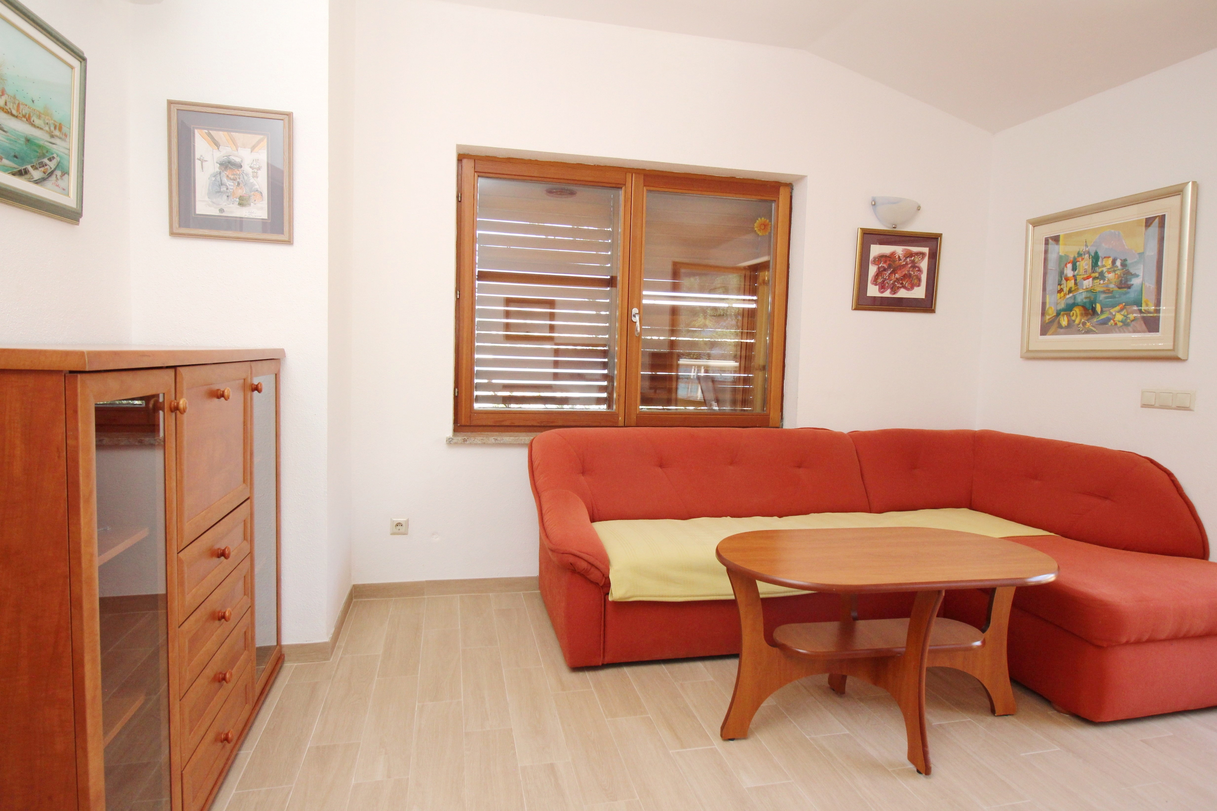 Two bedroom apartment with terrace and sea view Baška, Krk (A-24143-b)