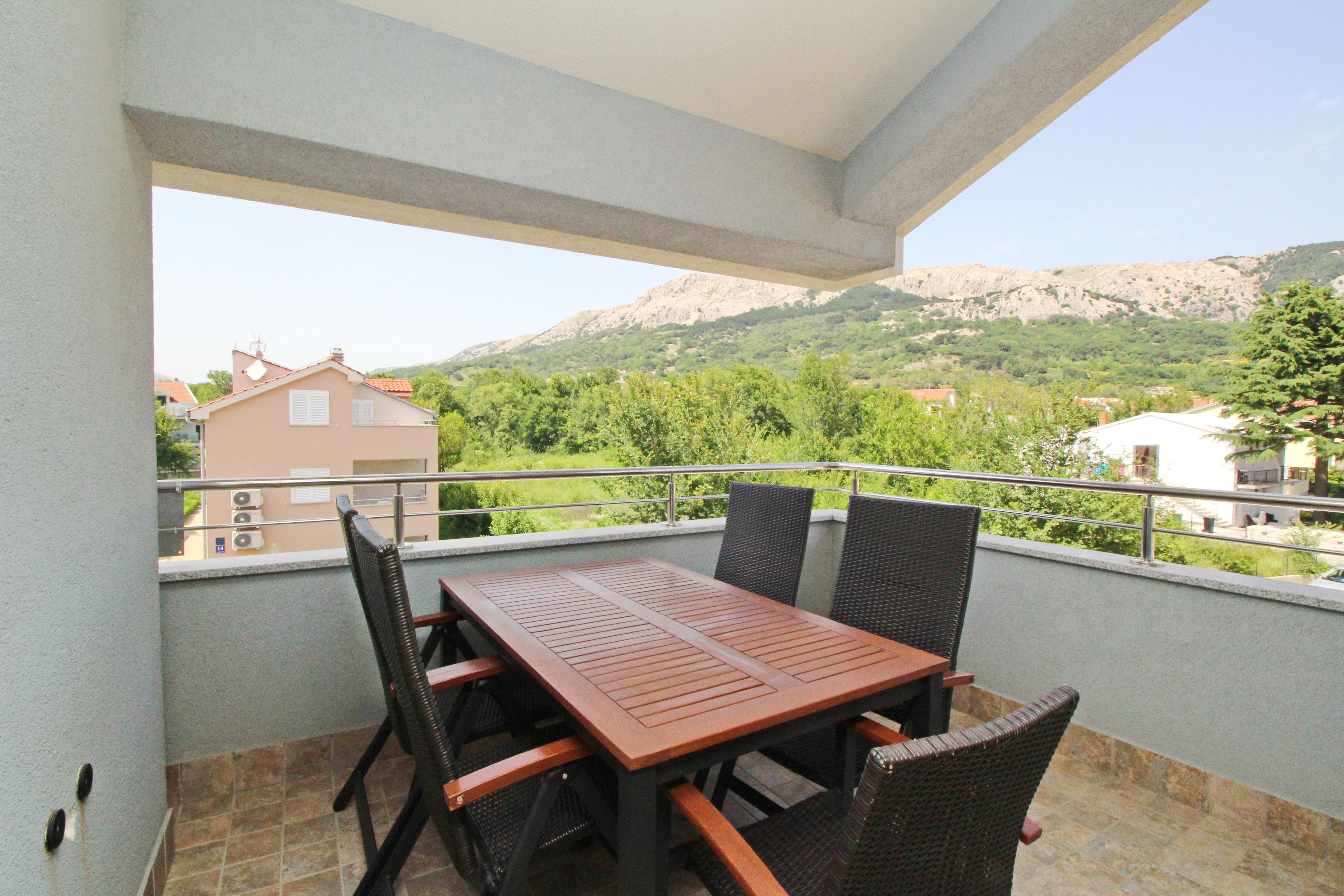 Two bedroom apartment with terrace Baška, Krk  A-b