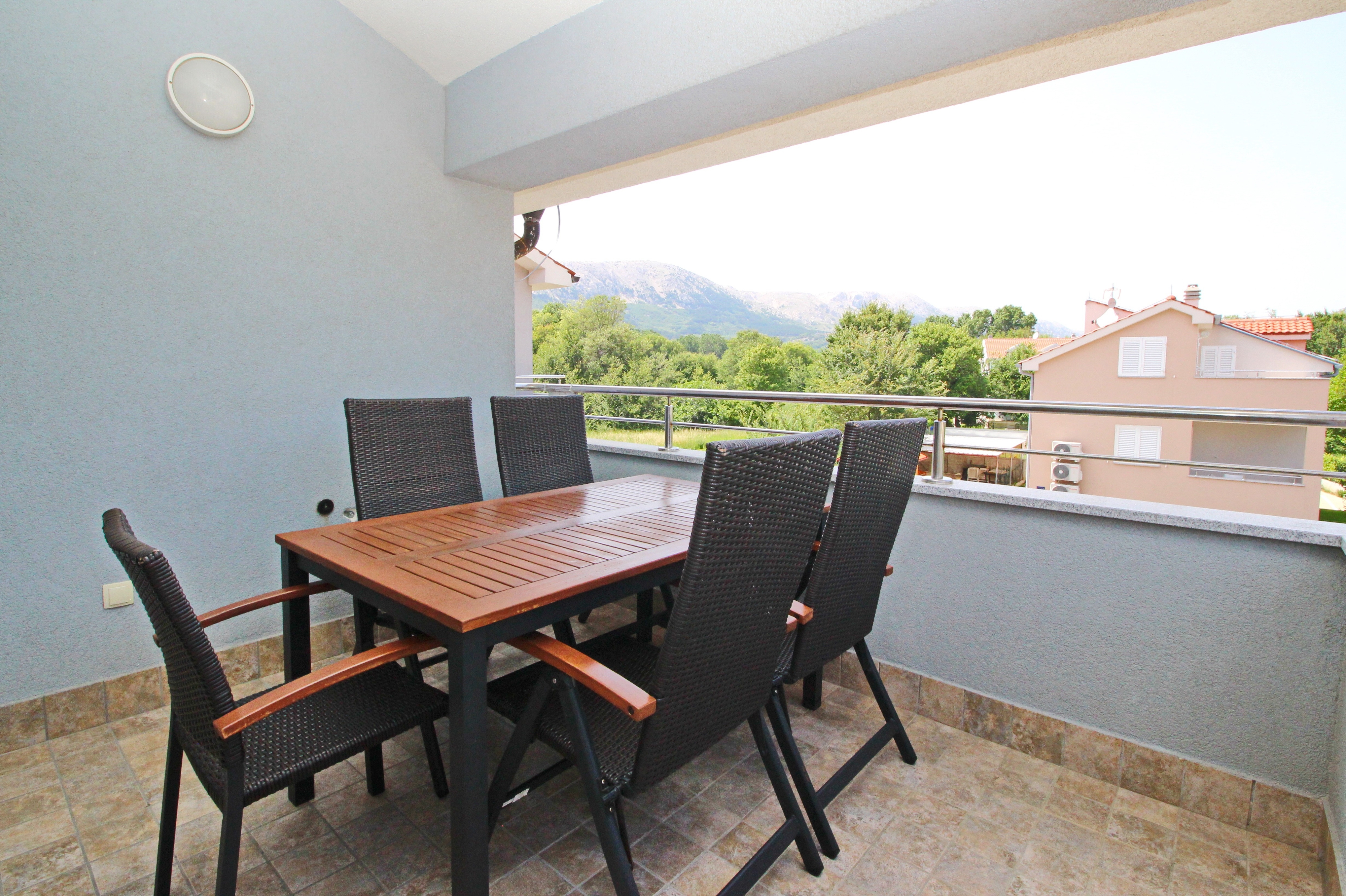 Two bedroom apartment with terrace Baška, Krk  A-b