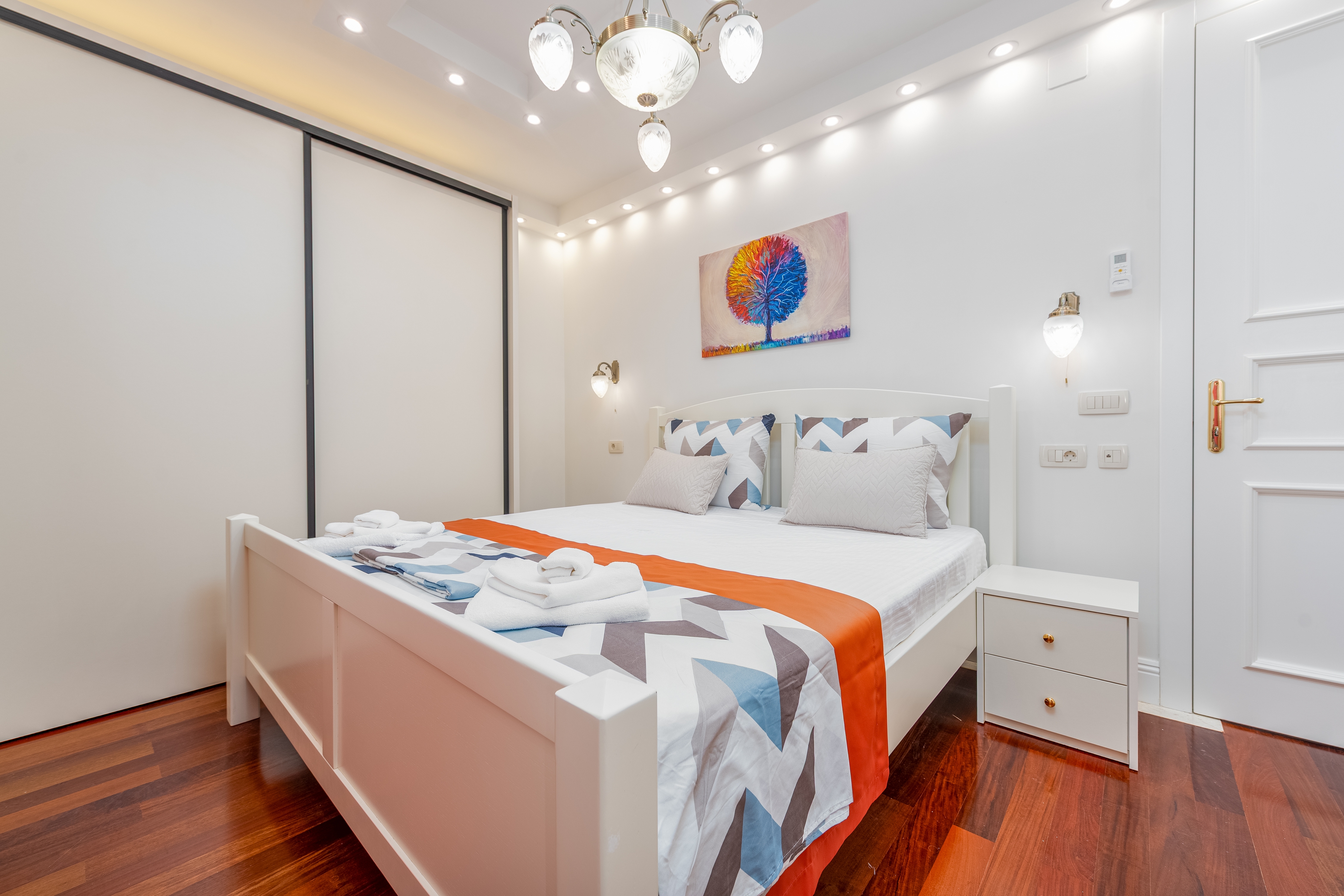 Two bedroom apartment with balcony and sea view Novalja, Pag  A-d