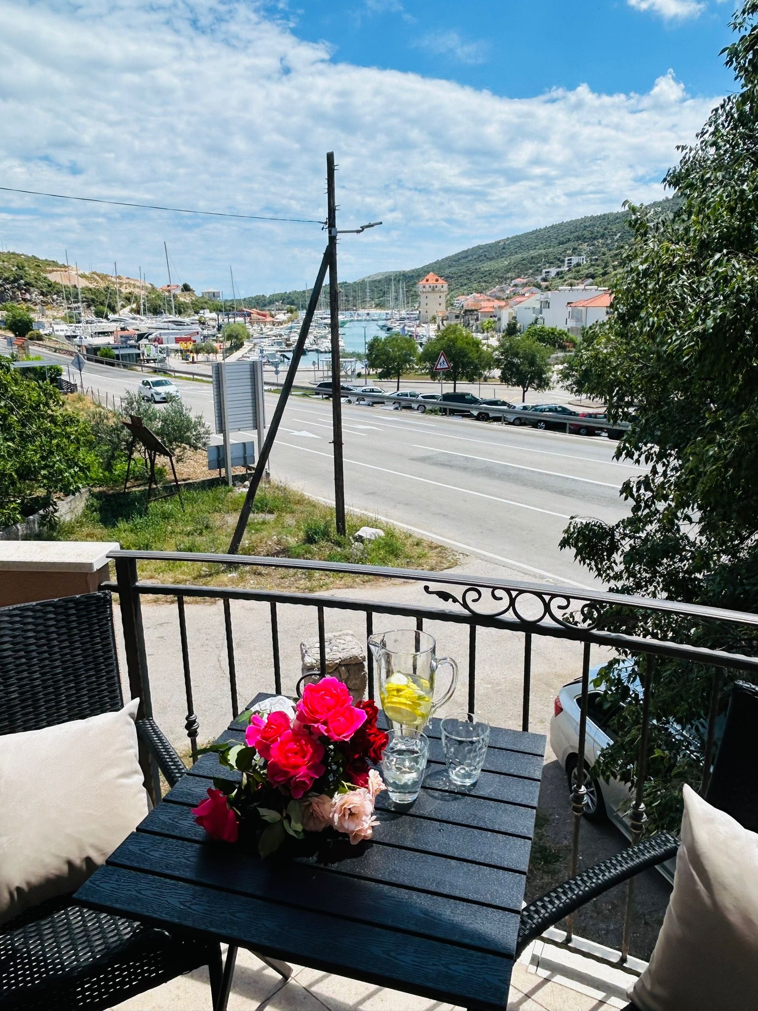 One bedroom apartment with balcony and sea view Marina, Trogir  A-a
