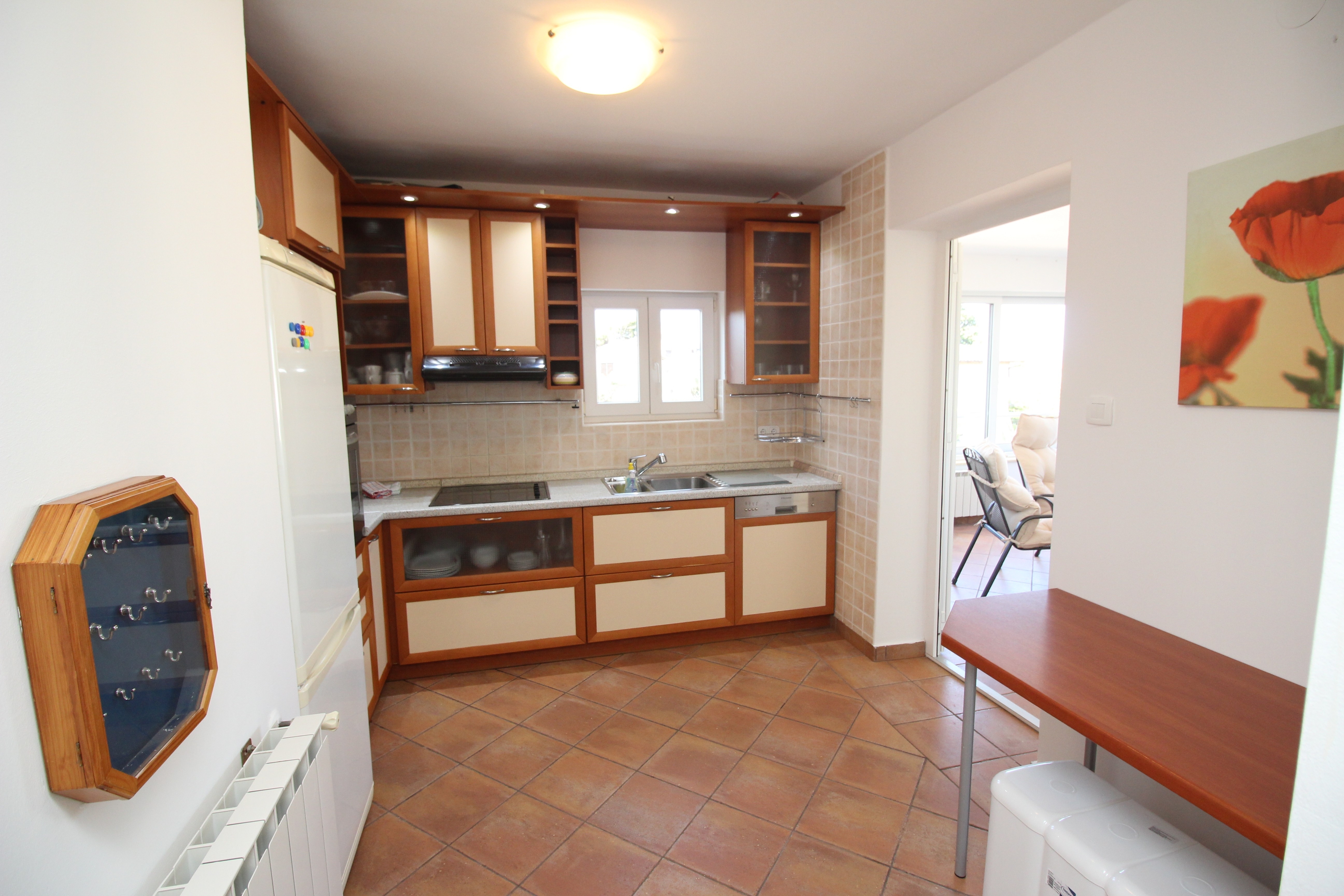 Two bedroom apartment with terrace and sea view Punat, Krk  A-a