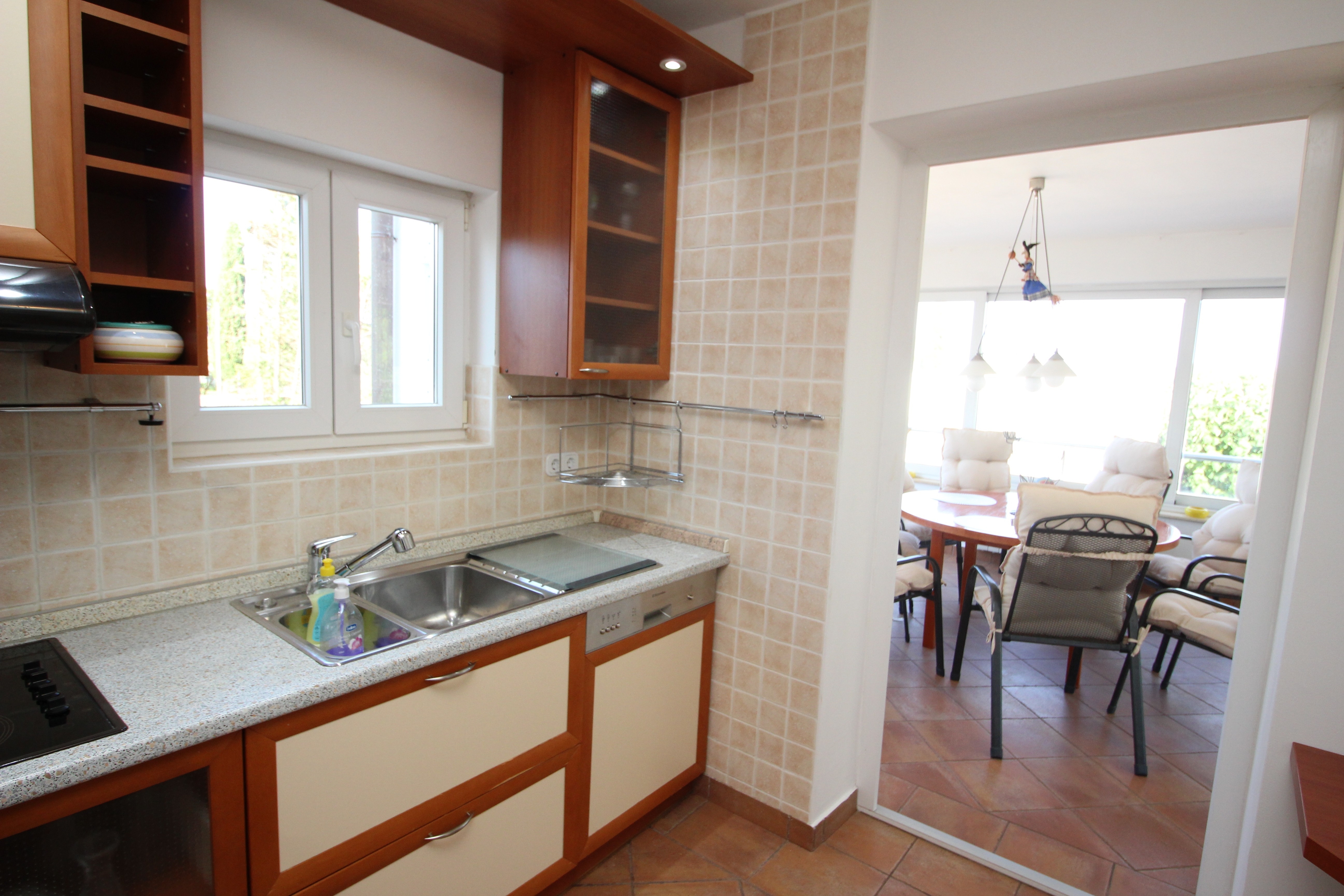 Two bedroom apartment with terrace and sea view Punat, Krk  A-a