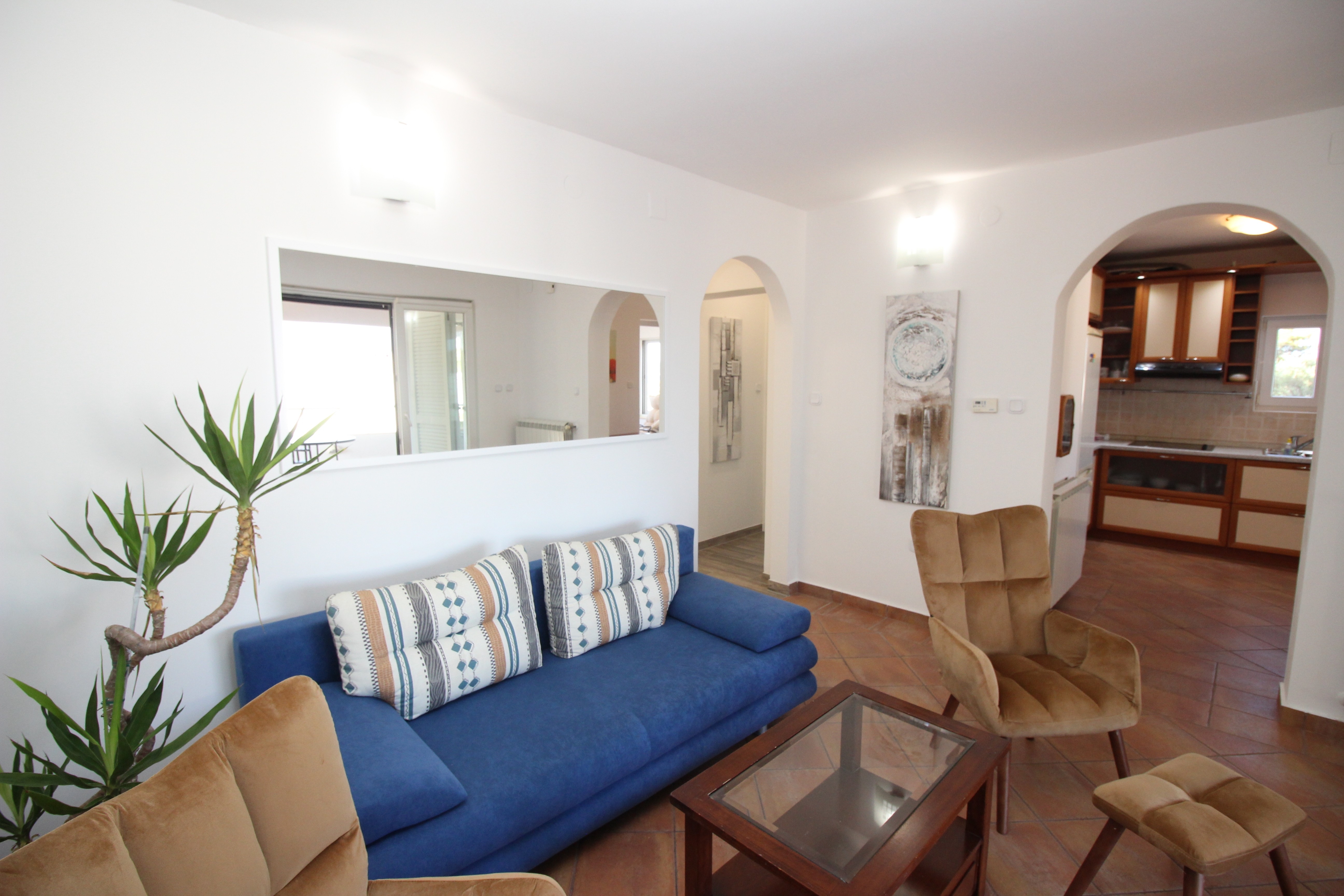 Two bedroom apartment with terrace and sea view Punat, Krk  A-a