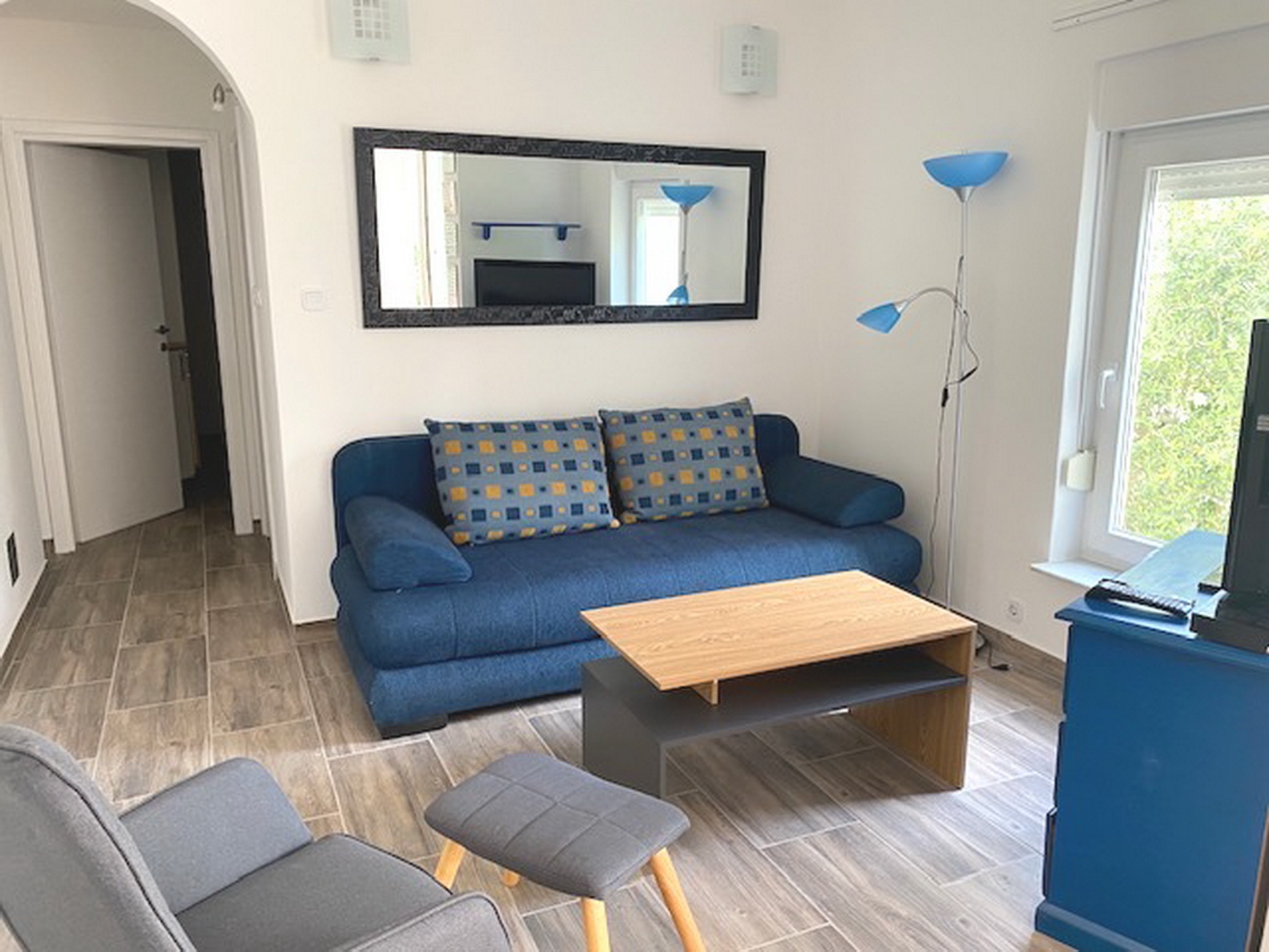 One bedroom apartment with terrace and sea view Punat, Krk (A-24183-c)