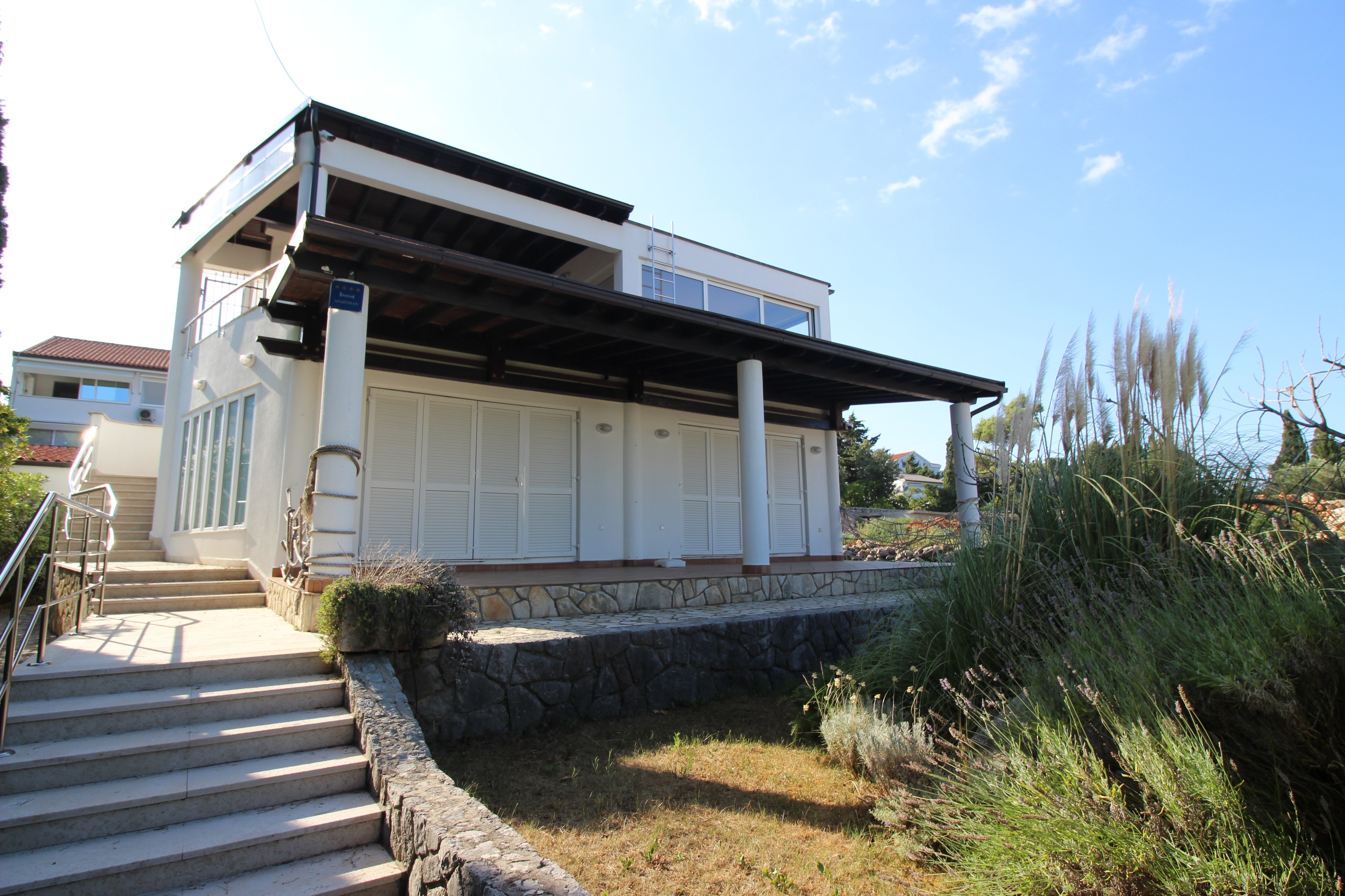 Two bedroom apartment with terrace and sea view Punat, Krk  A-a