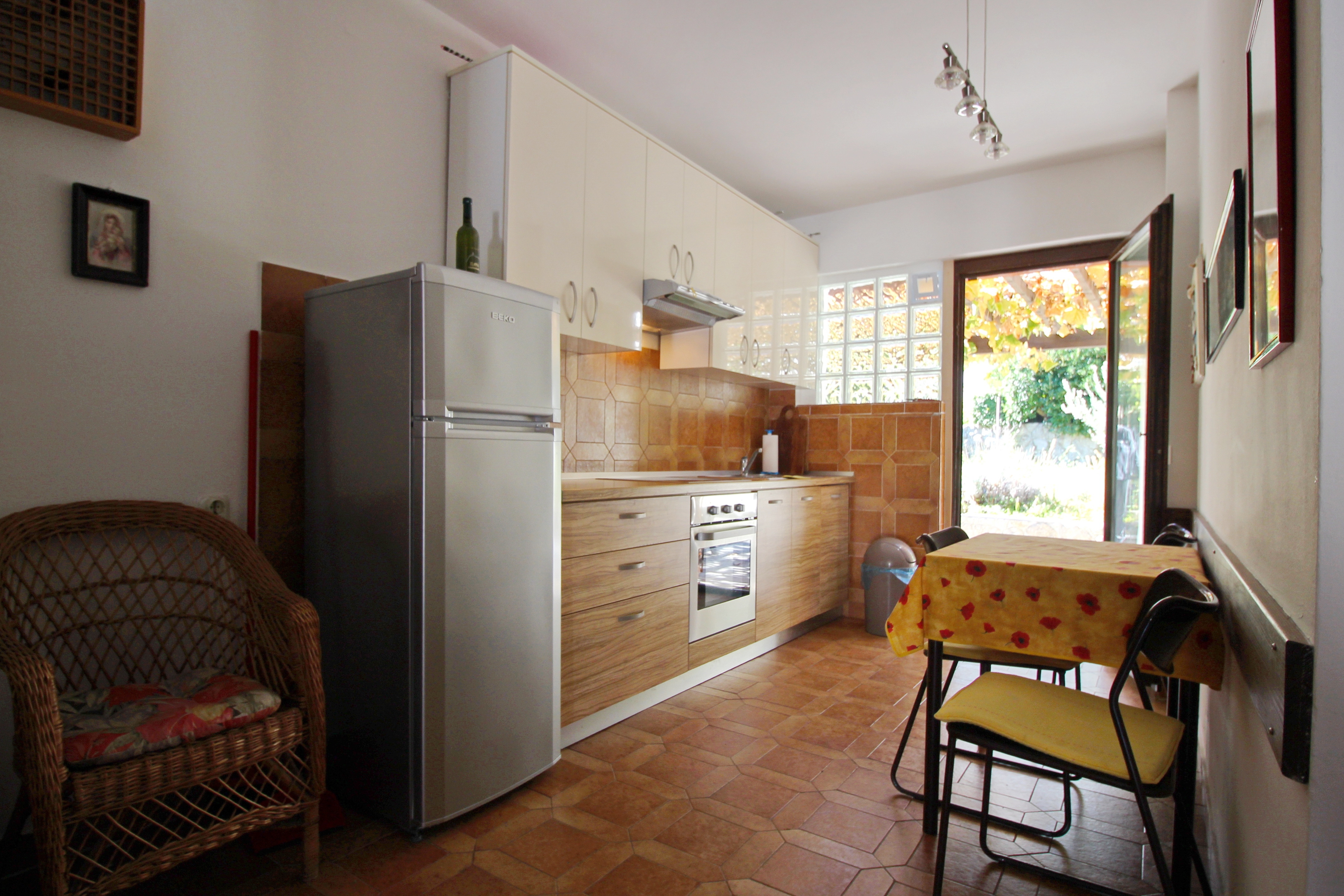 One bedroom apartment with terrace Baška, Krk  A-a