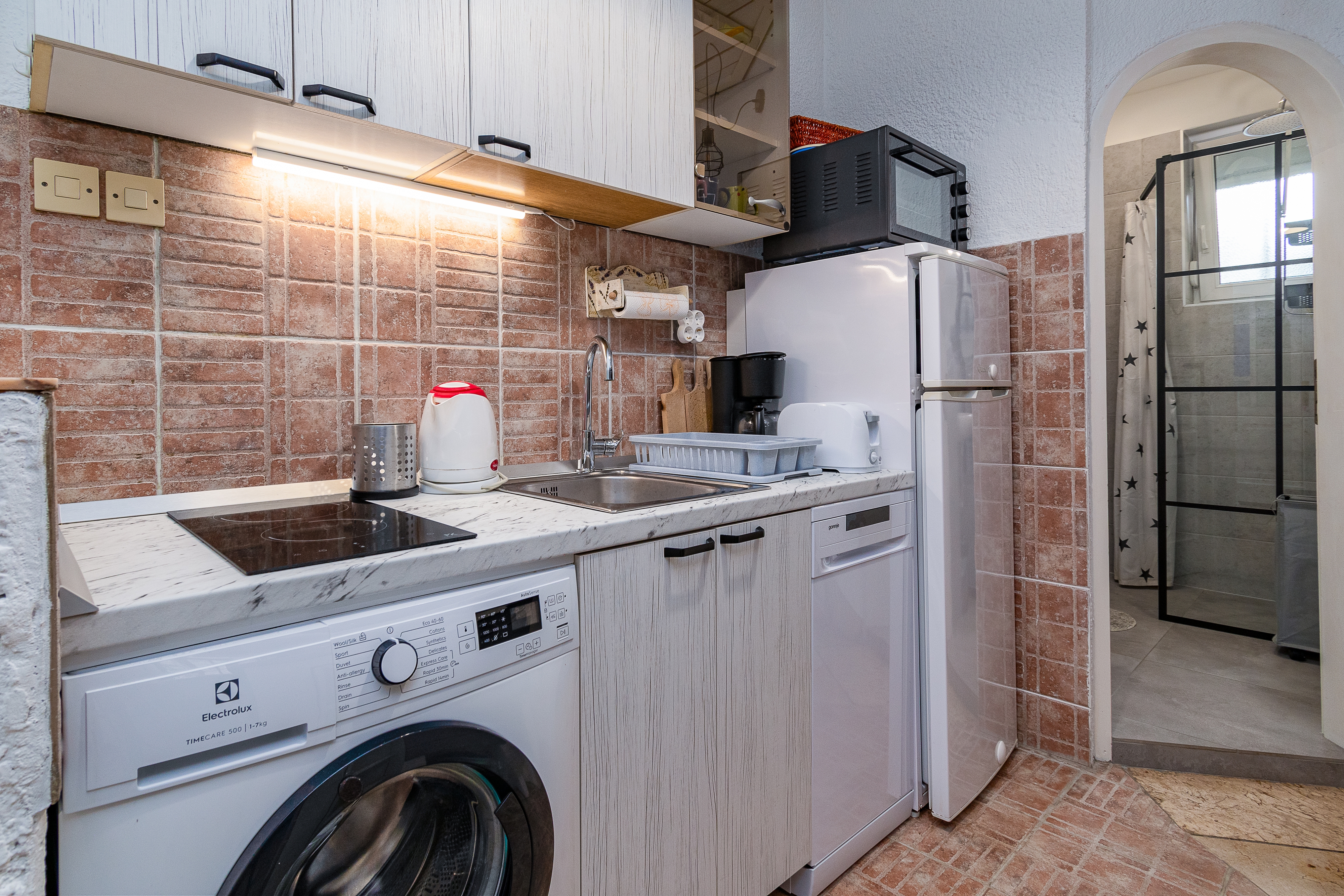 Two bedroom apartment with terrace and sea view Novi Vinodolski  A-c