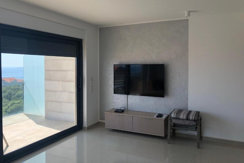 One bedroom apartment with balcony and sea view Mandre, Pag (A-24196-a)