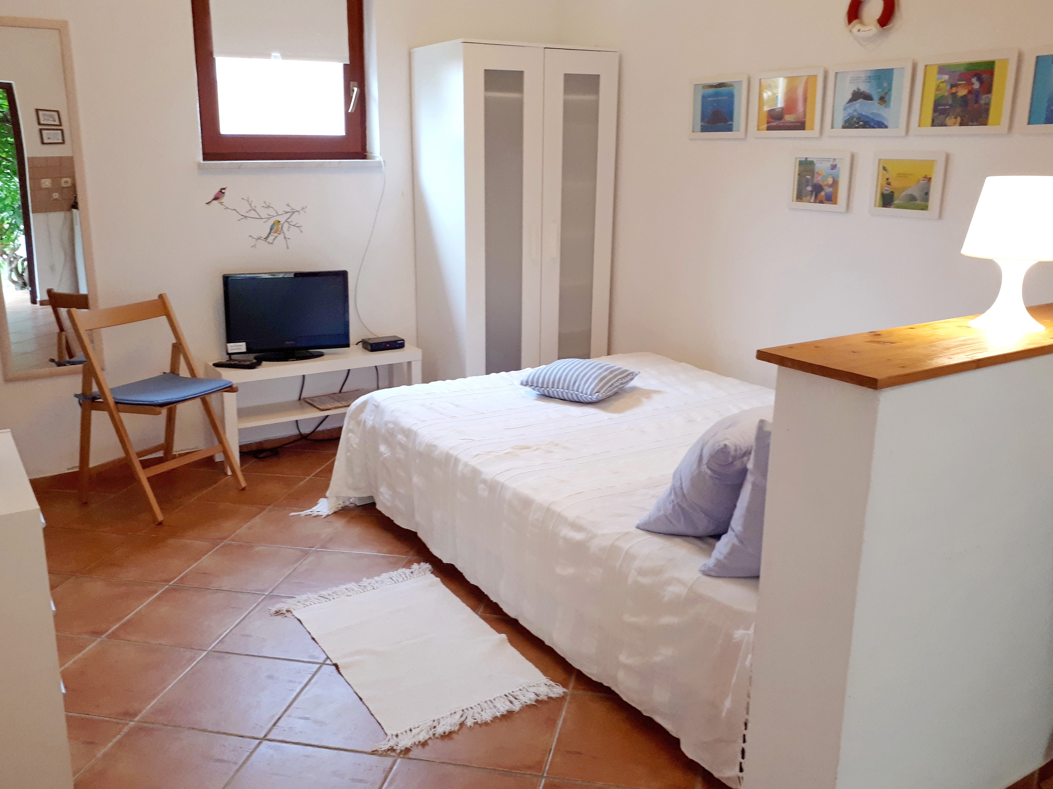 Studio flat with terrace Baška, Krk (AS-24201-a)