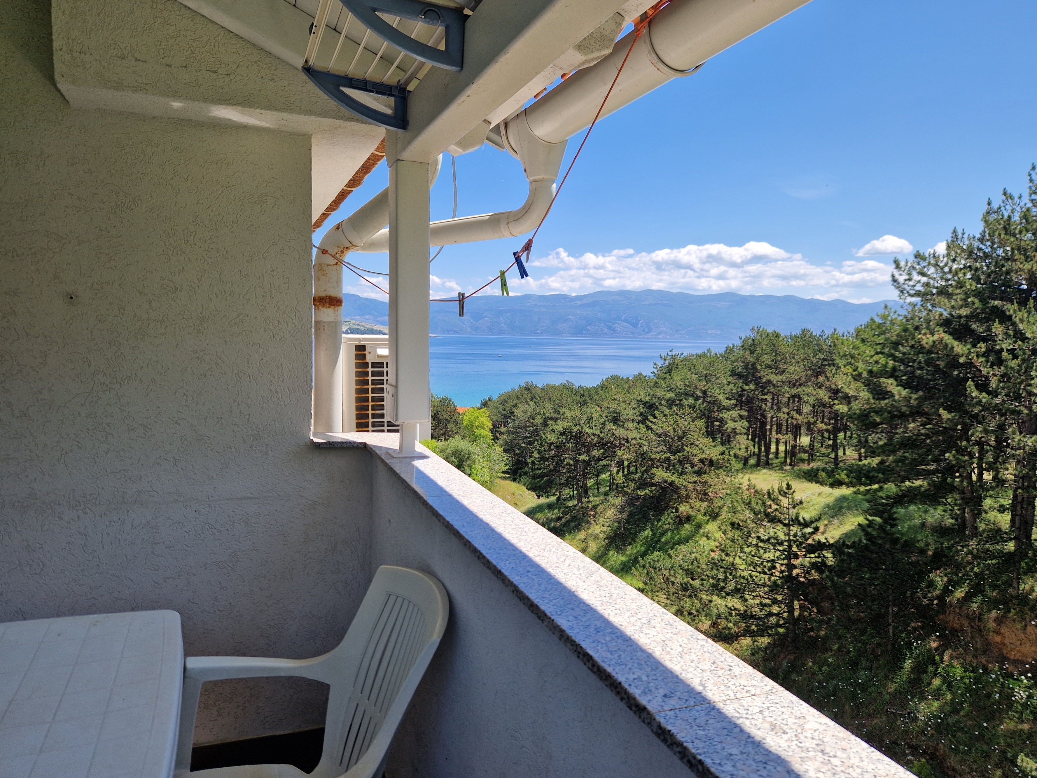 One bedroom apartment with balcony and sea view Baška, Krk  A-a