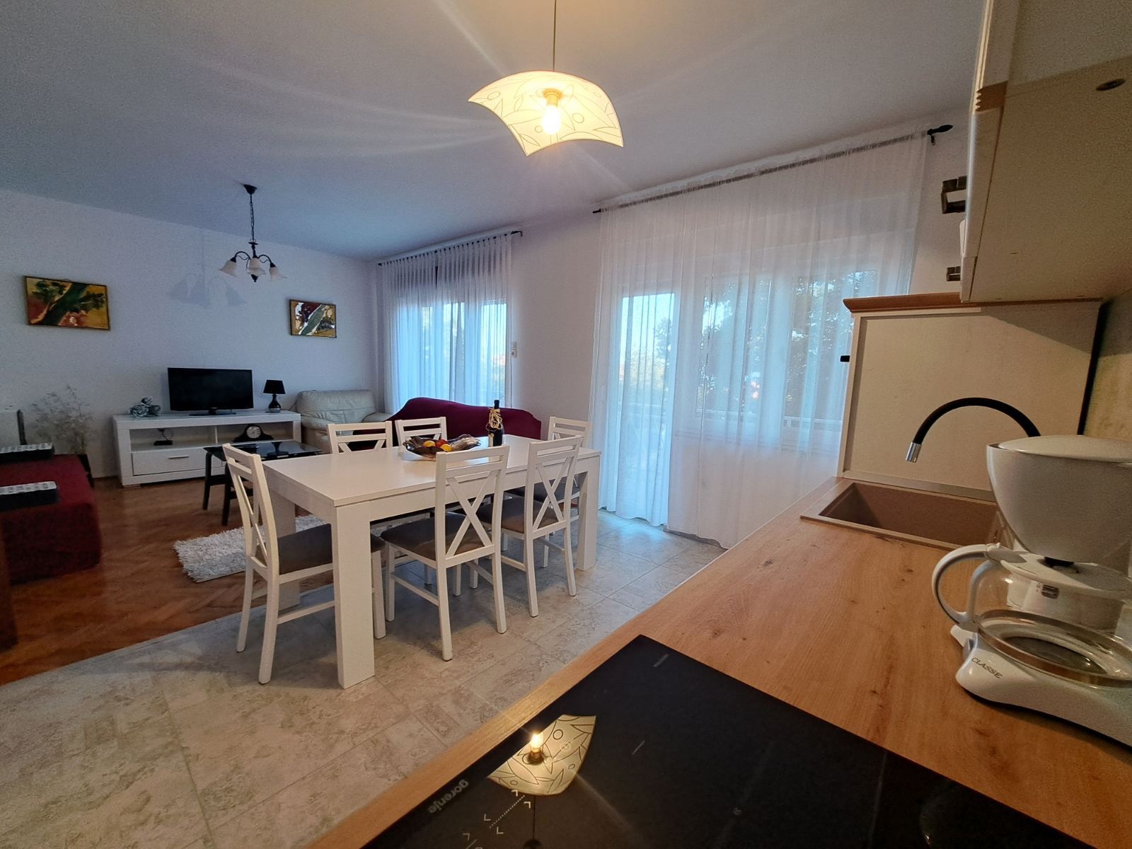 Two bedroom apartment with terrace and sea view Novi Vinodolski  A-a