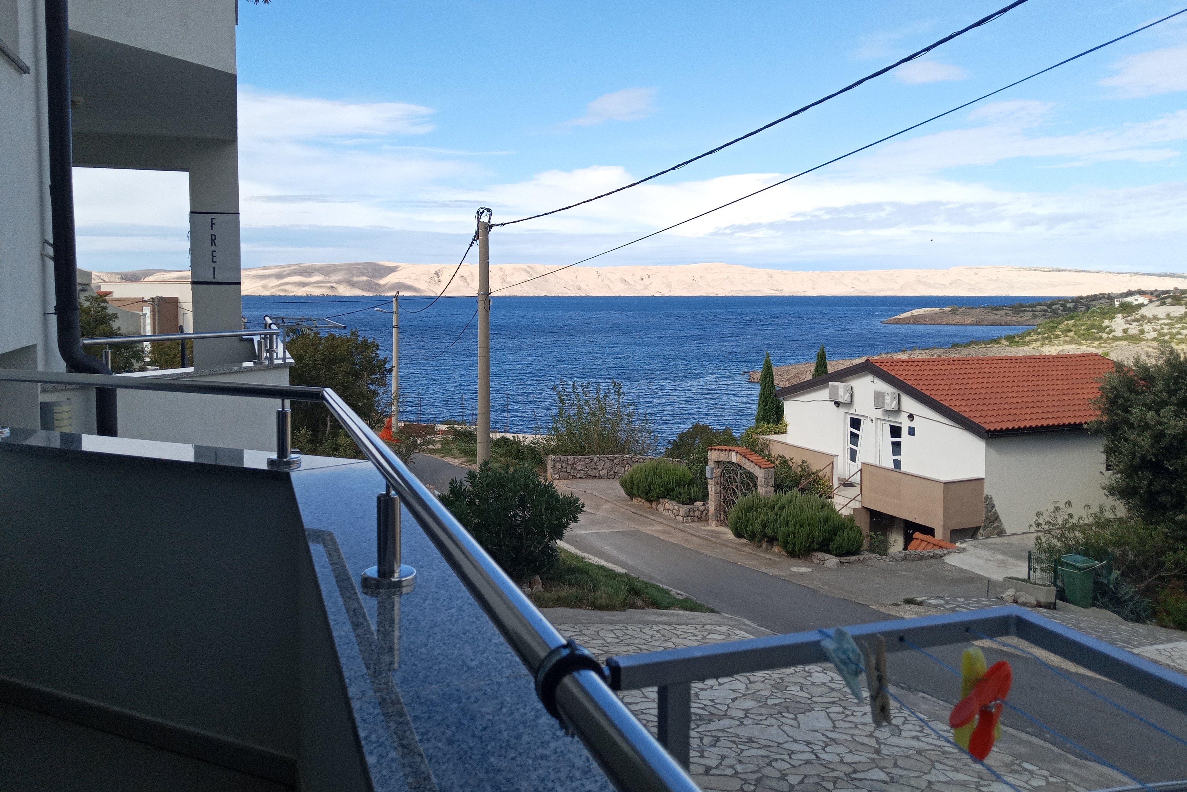 One bedroom apartment with balcony and sea view Ribarica, Karlobag  A-a