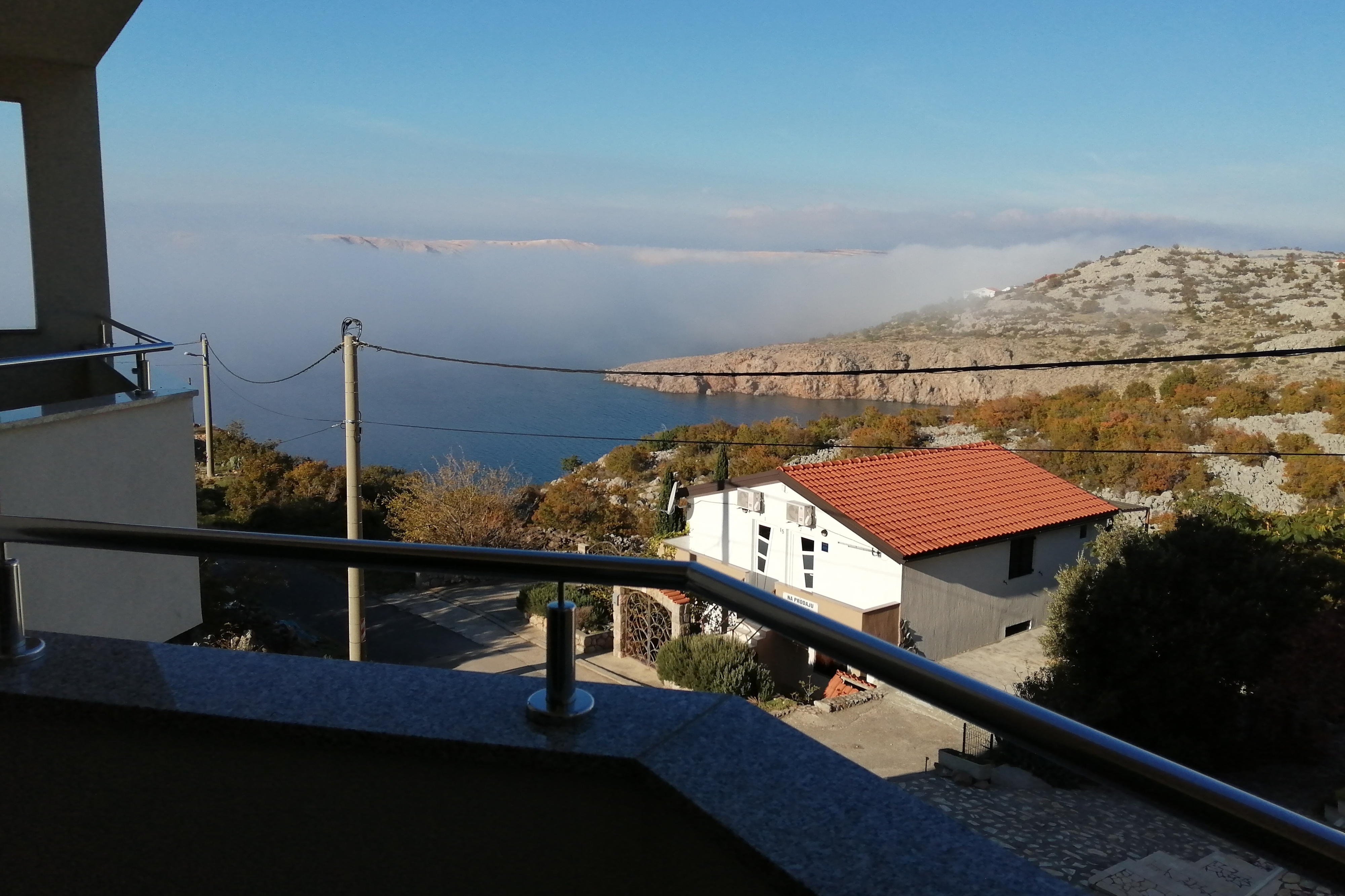 One bedroom apartment with balcony and sea view Ribarica, Karlobag  A-a