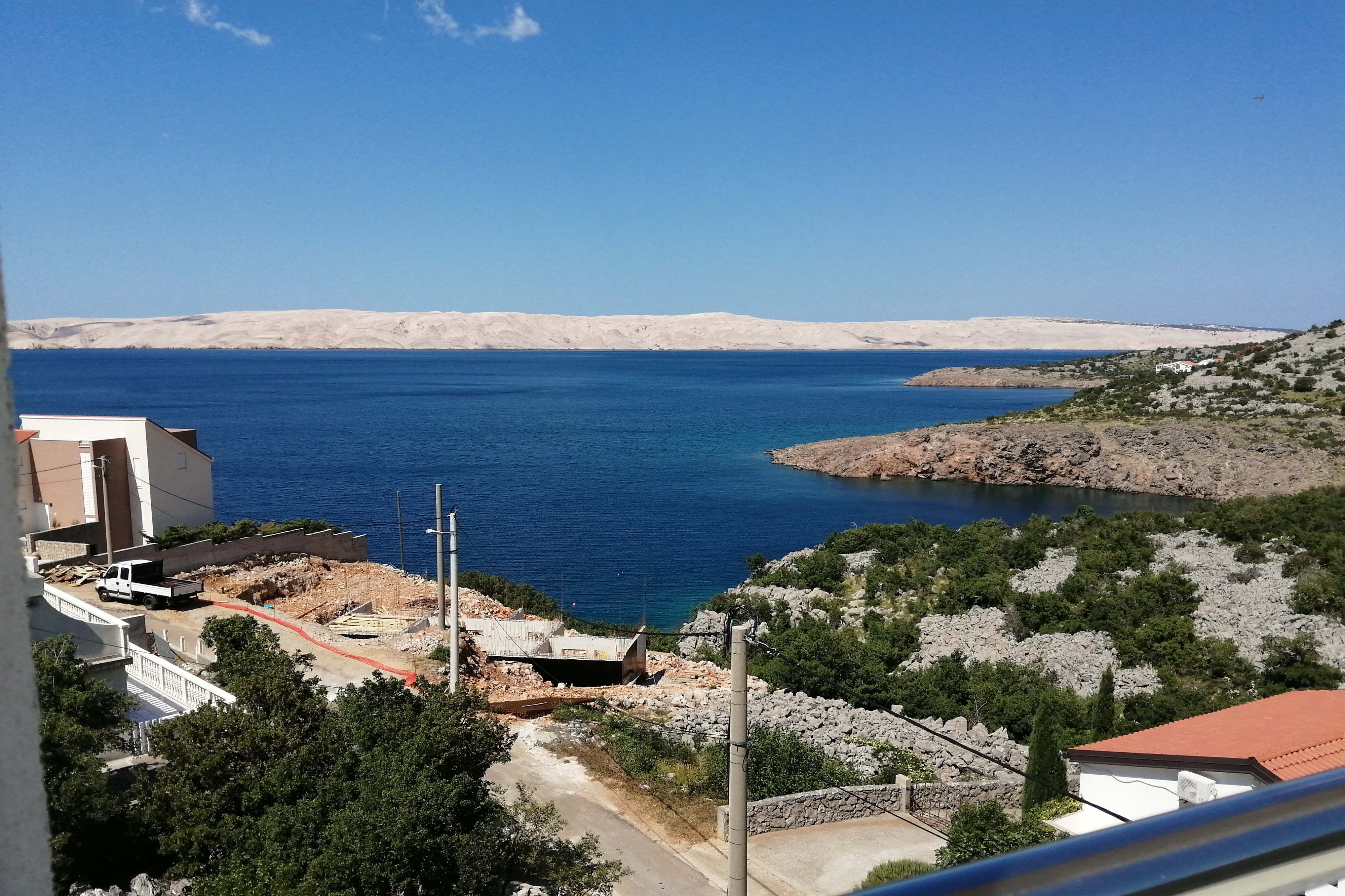 One bedroom apartment with balcony and sea view Ribarica, Karlobag  A-c
