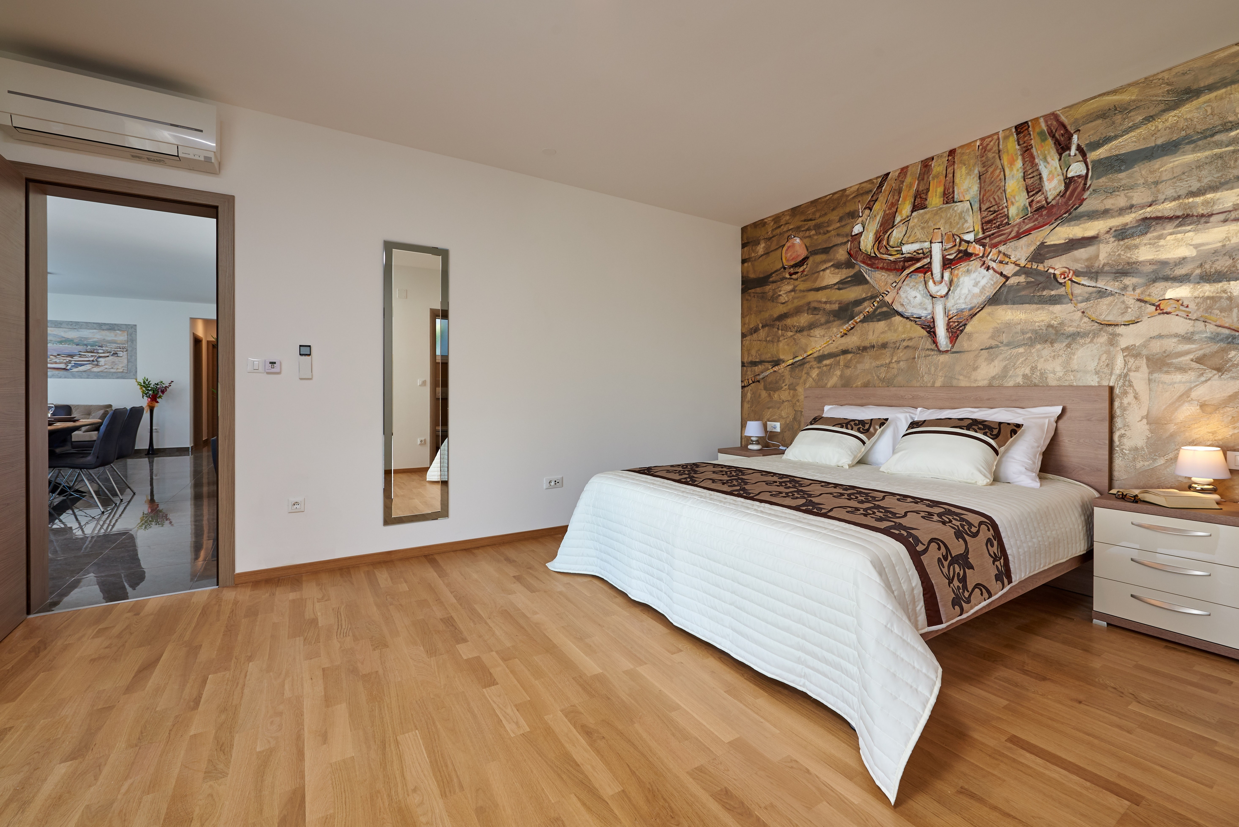 Three bedroom apartment with terrace and sea view Arbanija, Čiovo  A-a