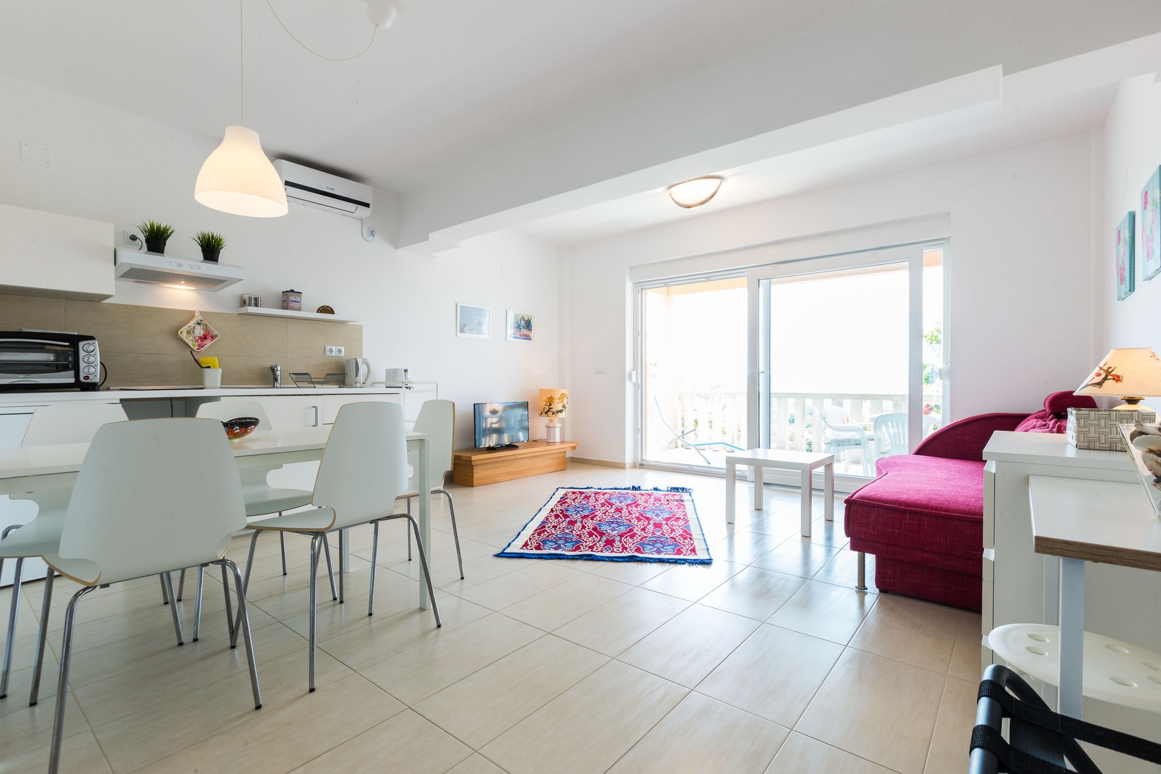 One bedroom apartment with terrace and sea view Sveti Petar, Biograd  A-c