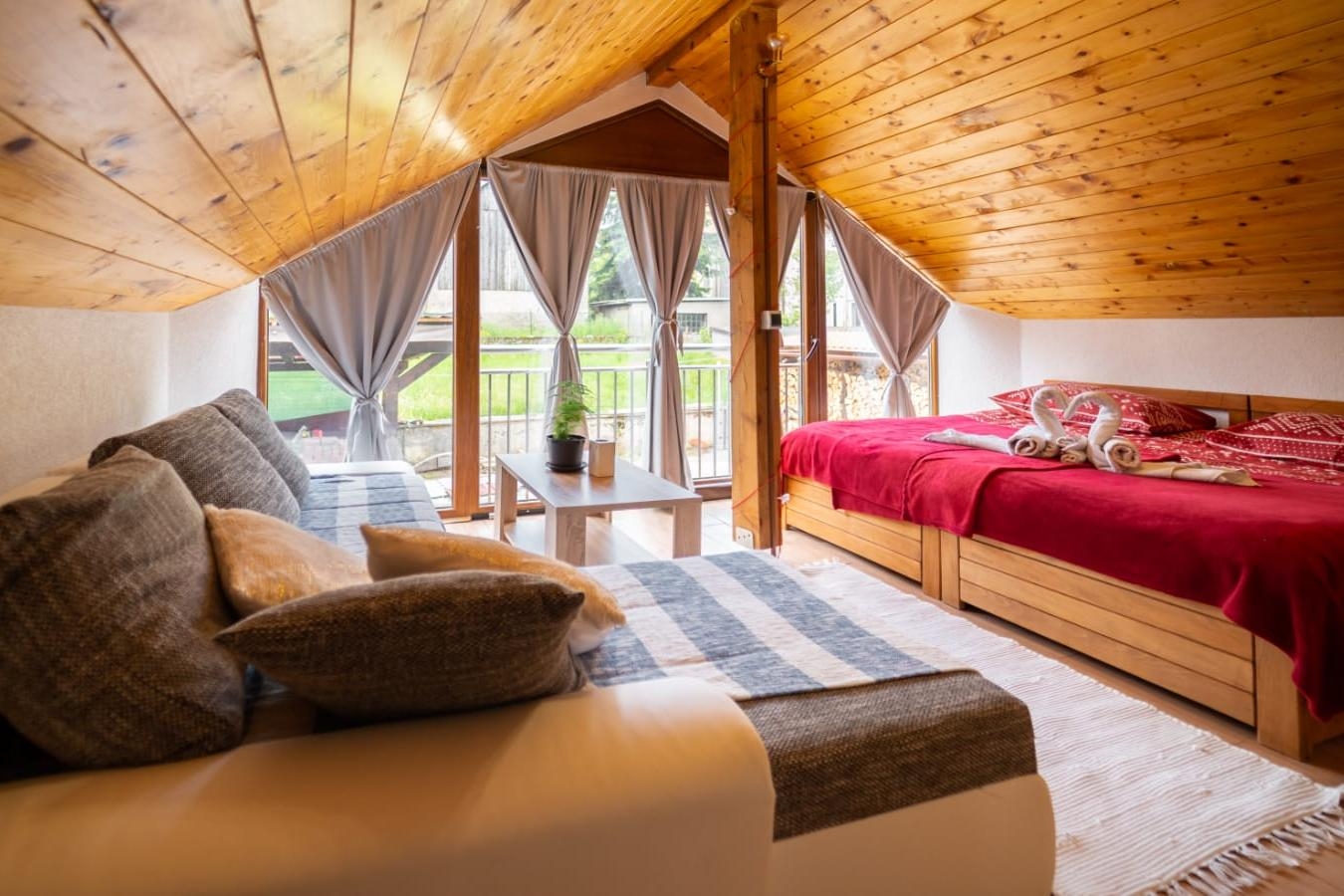 Studio flat with air-conditioning Delnice, Gorski kotar (AS-24261-a)