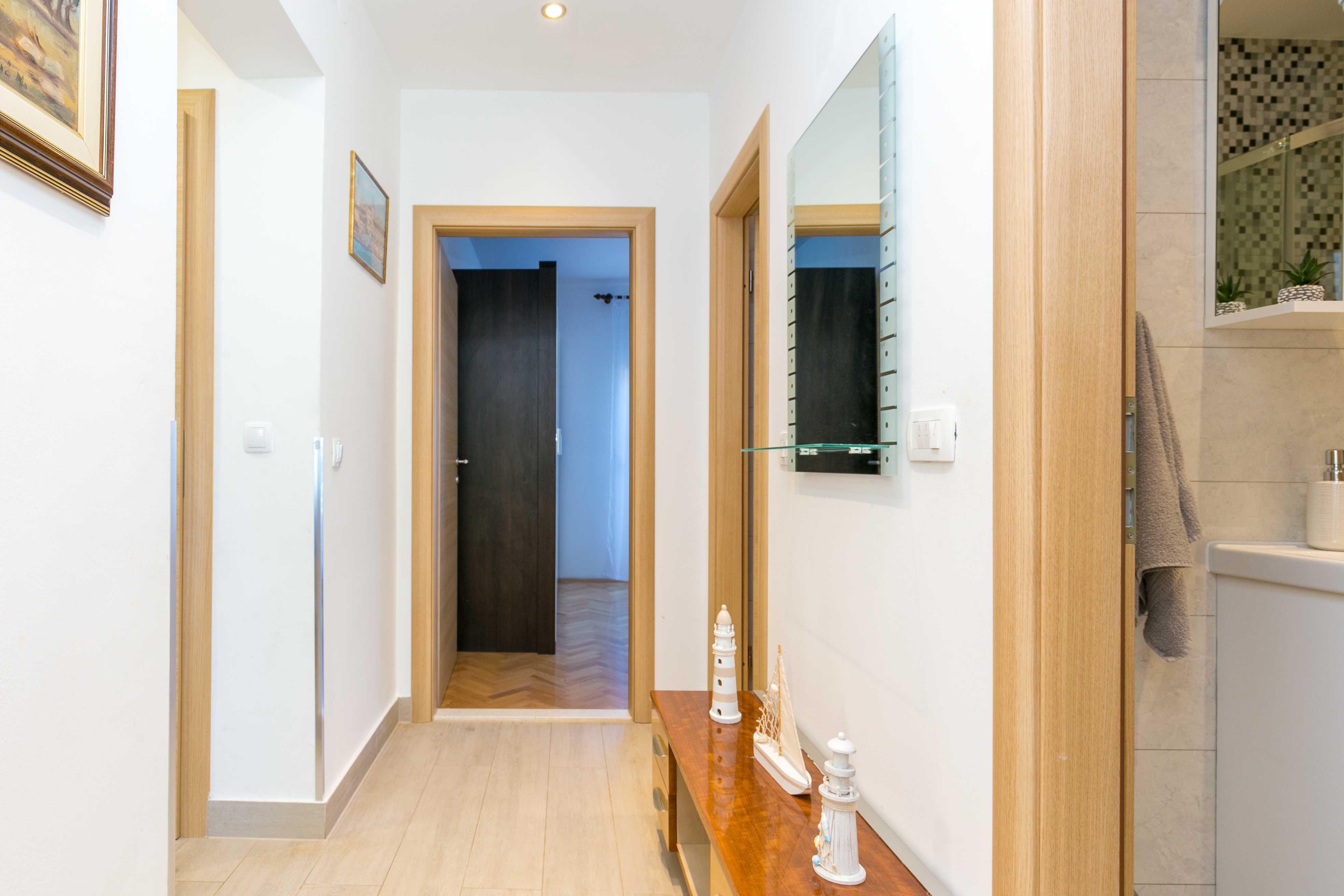 Three bedroom apartment with balcony and sea view Slatine, Čiovo  A-a