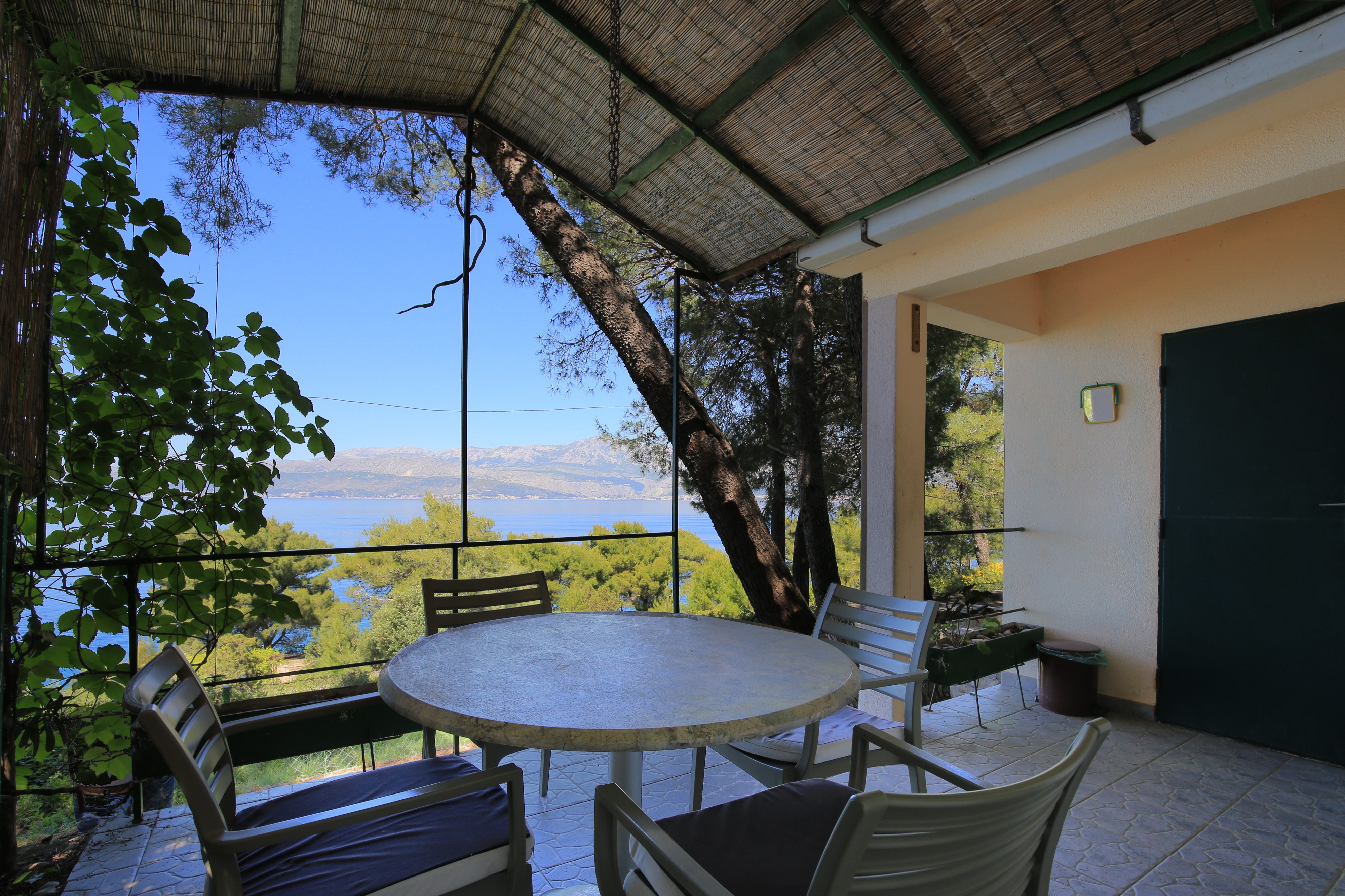 Two bedroom house with terrace and sea view Cove Dučac, Brač (K-24291)
