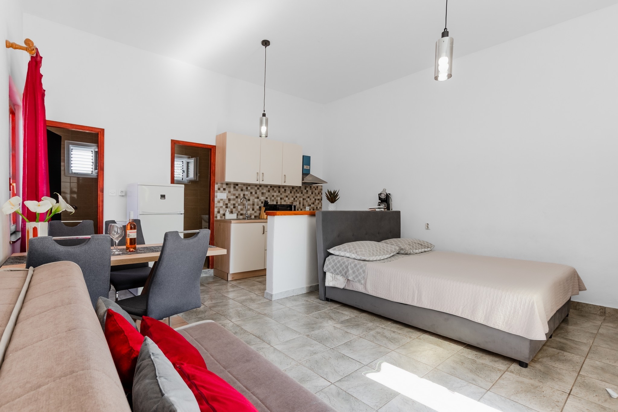Studio flat with terrace Vrsi - Mulo, Zadar  AS-a