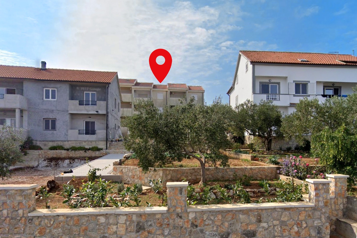 One bedroom apartment with balcony and sea view Tkon, Pašman (A-24359-a)