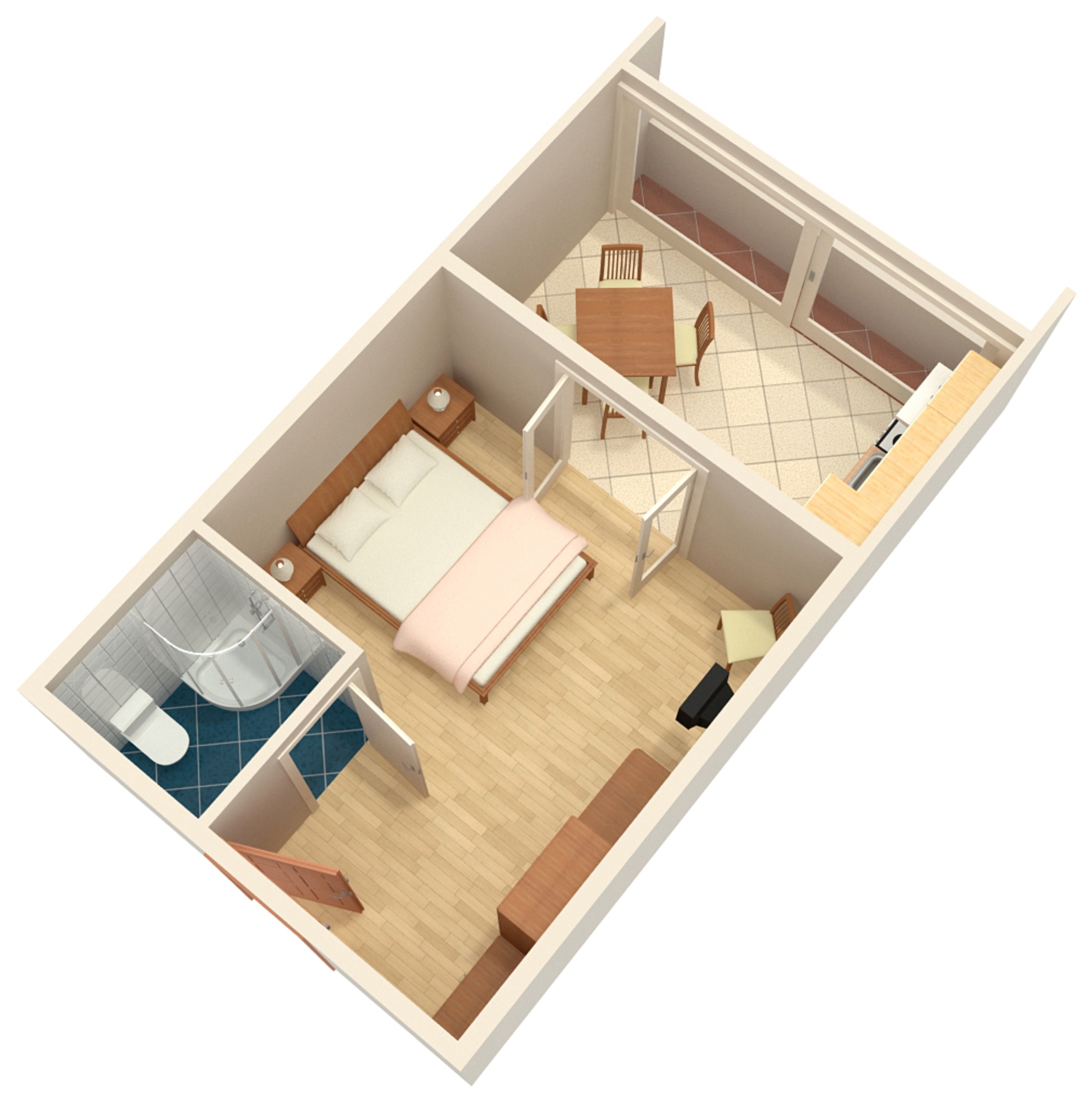 Studio flat with air-conditioning Povljana, Pag  AS-a