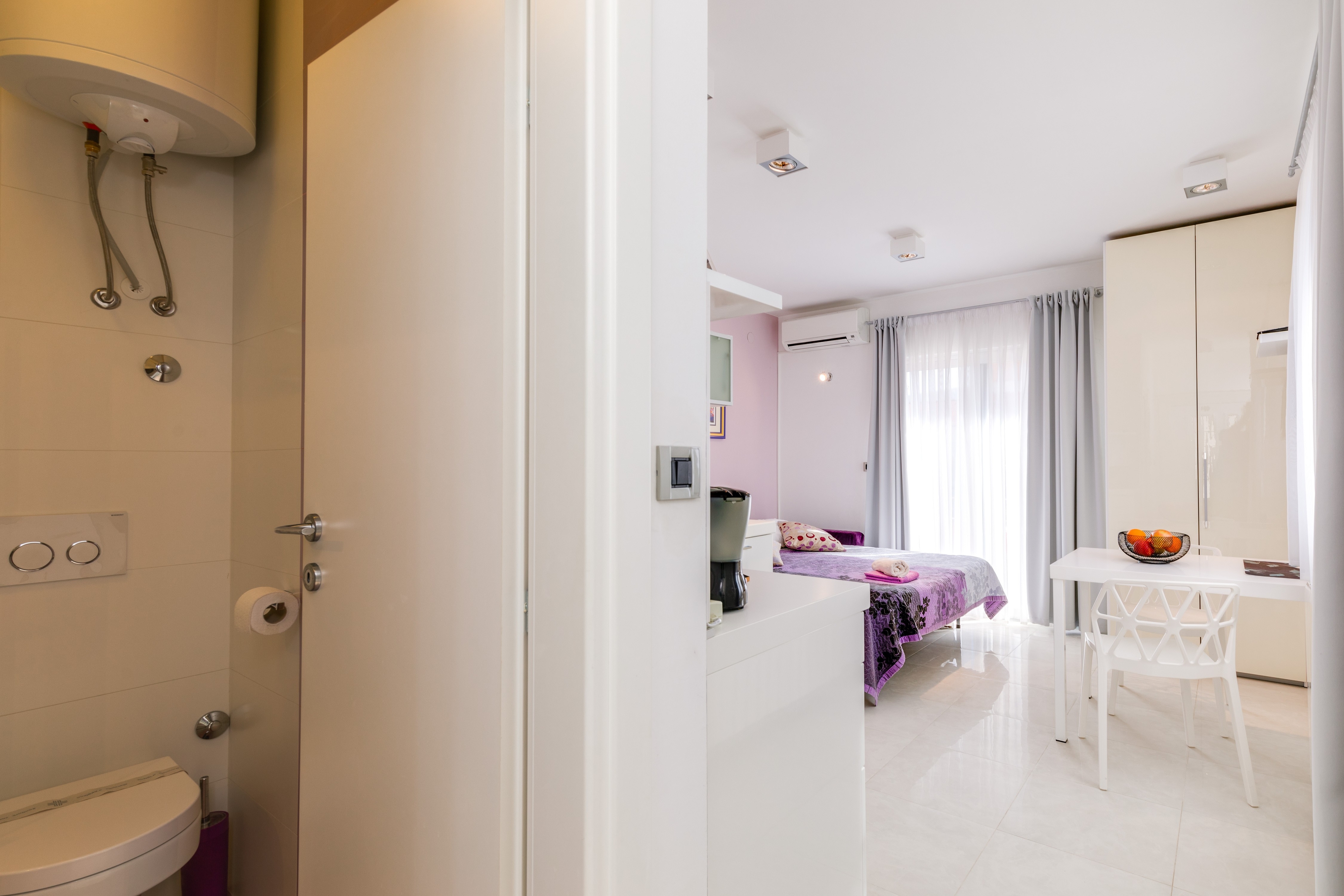 Studio flat with terrace Baška, Krk  AS-a