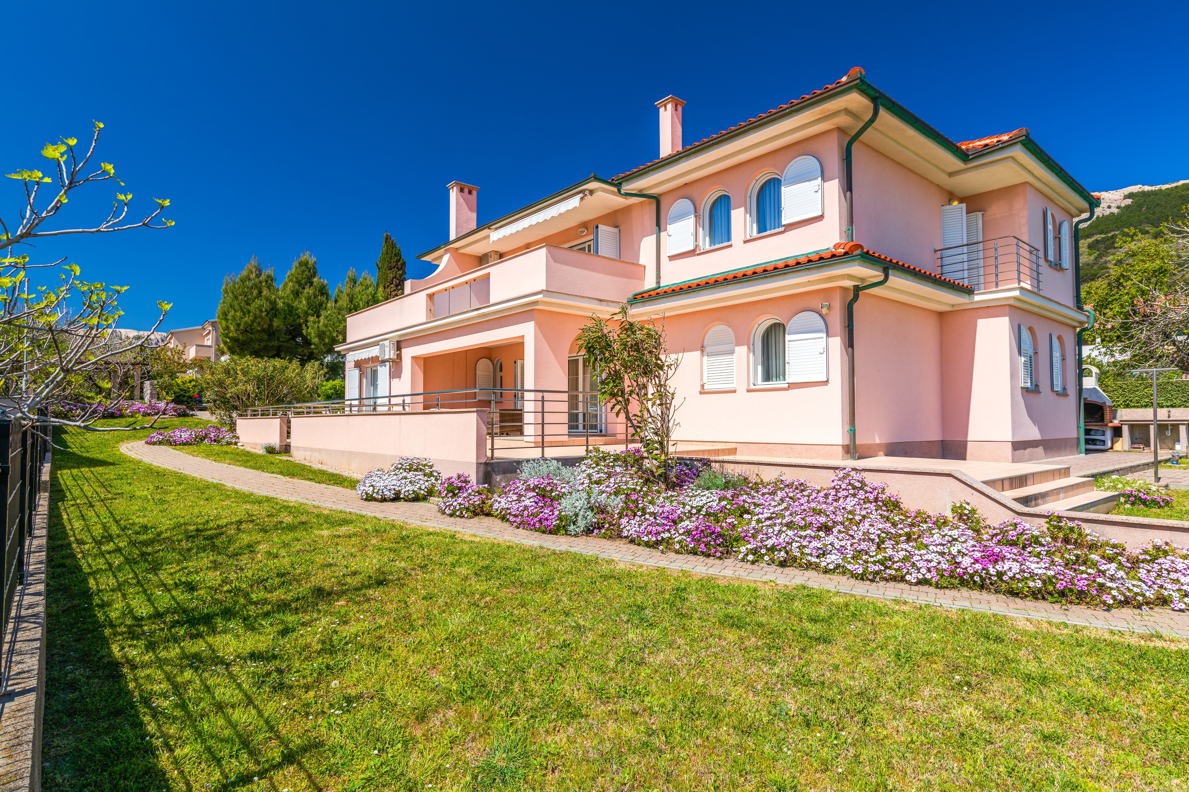 Dvosobni apartman s terasom Baška, Krk  A-a