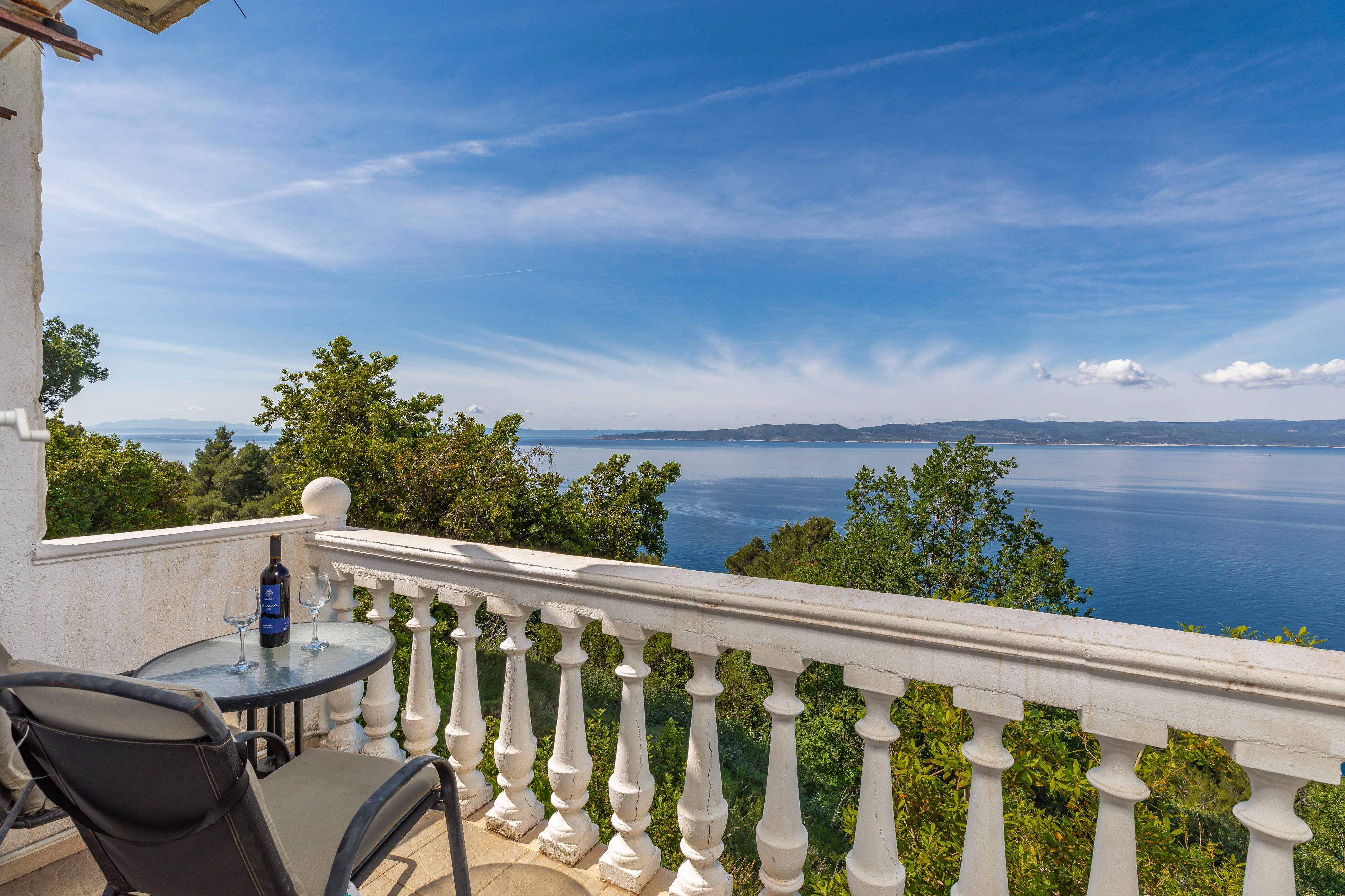 Two bedroom apartment with balcony and sea view Brela, Makarska  A-a