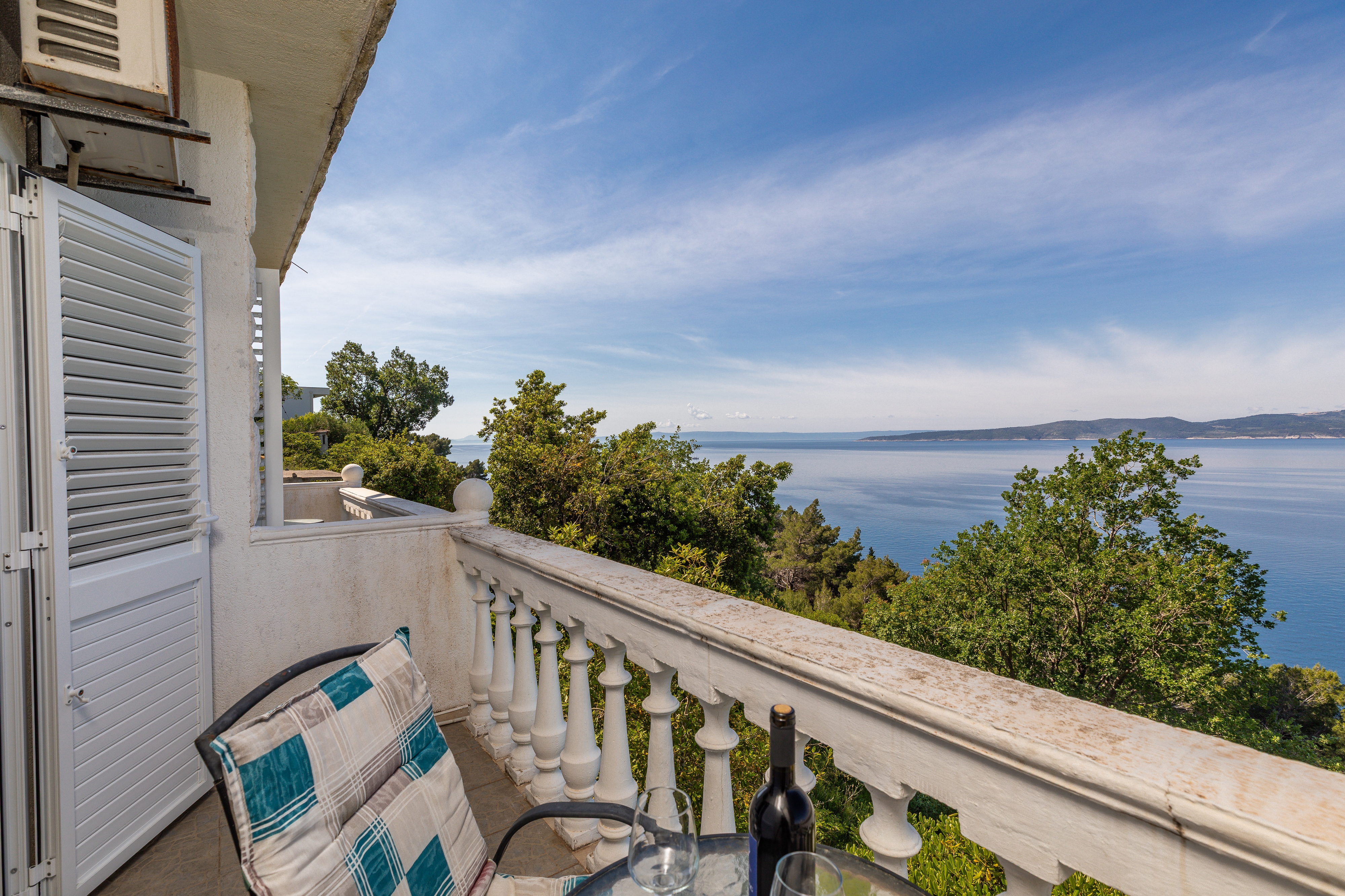 Two bedroom apartment with balcony and sea view Brela, Makarska  A-a