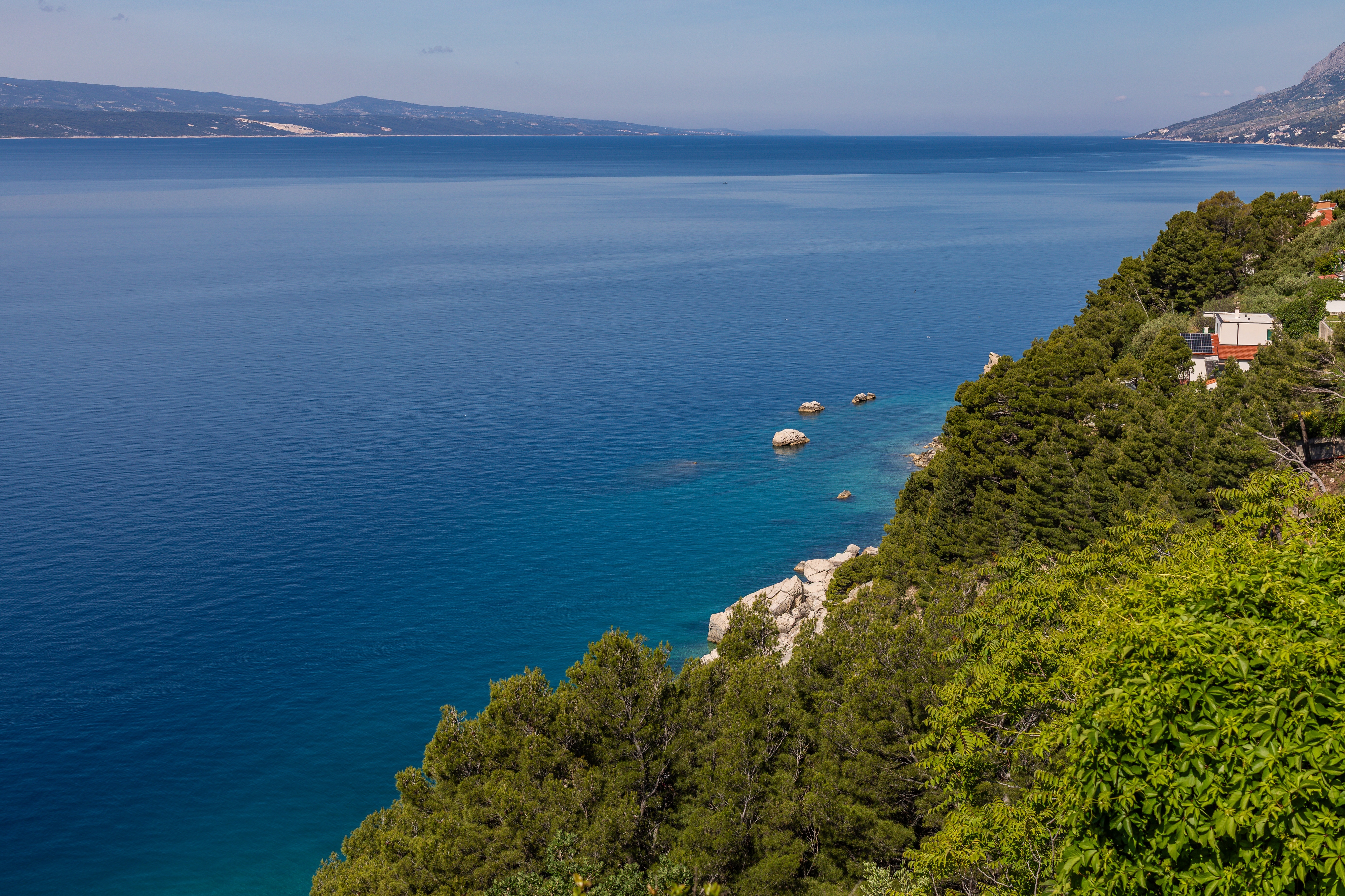 Two bedroom apartment with balcony and sea view Brela, Makarska  A-a