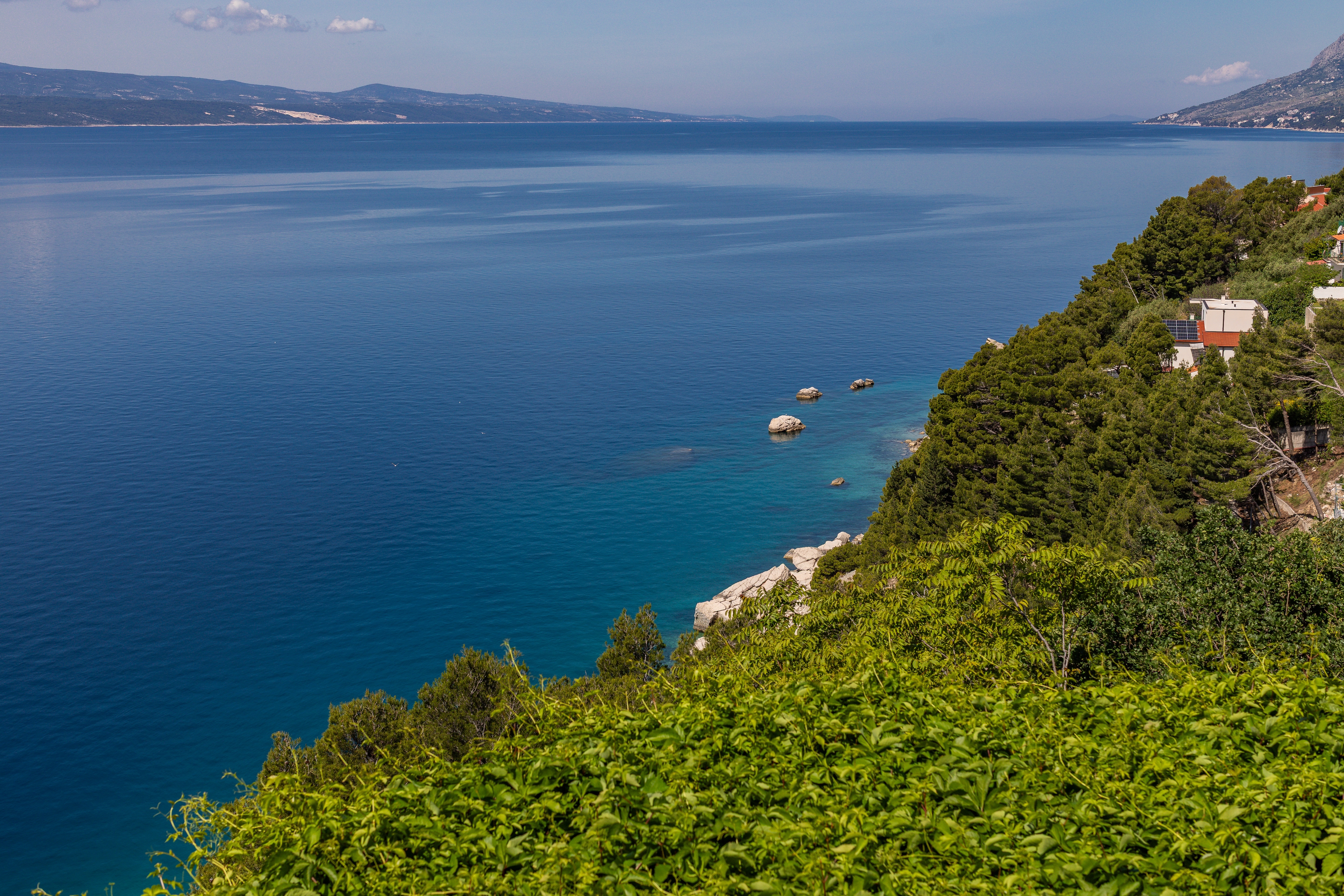 Studio flat with balcony and sea view Brela, Makarska  AS-a