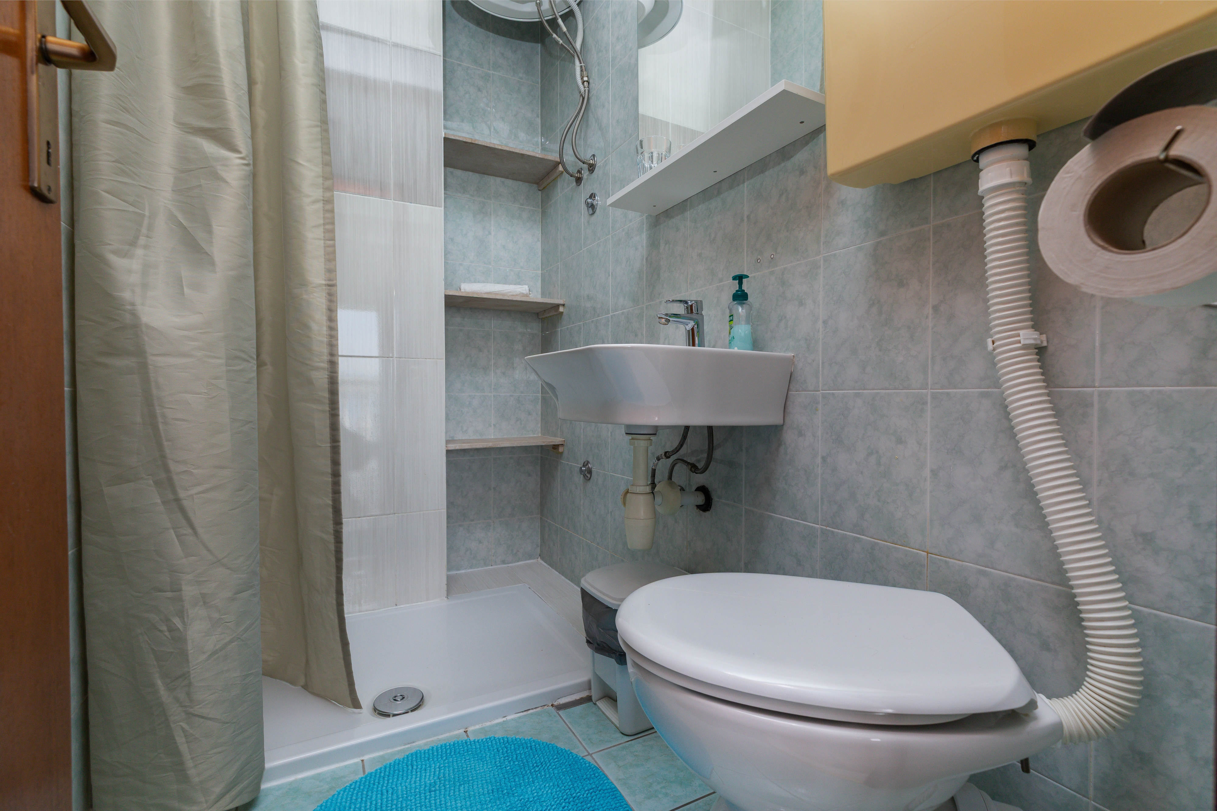 Studio flat with balcony and sea view Brela, Makarska  AS-a