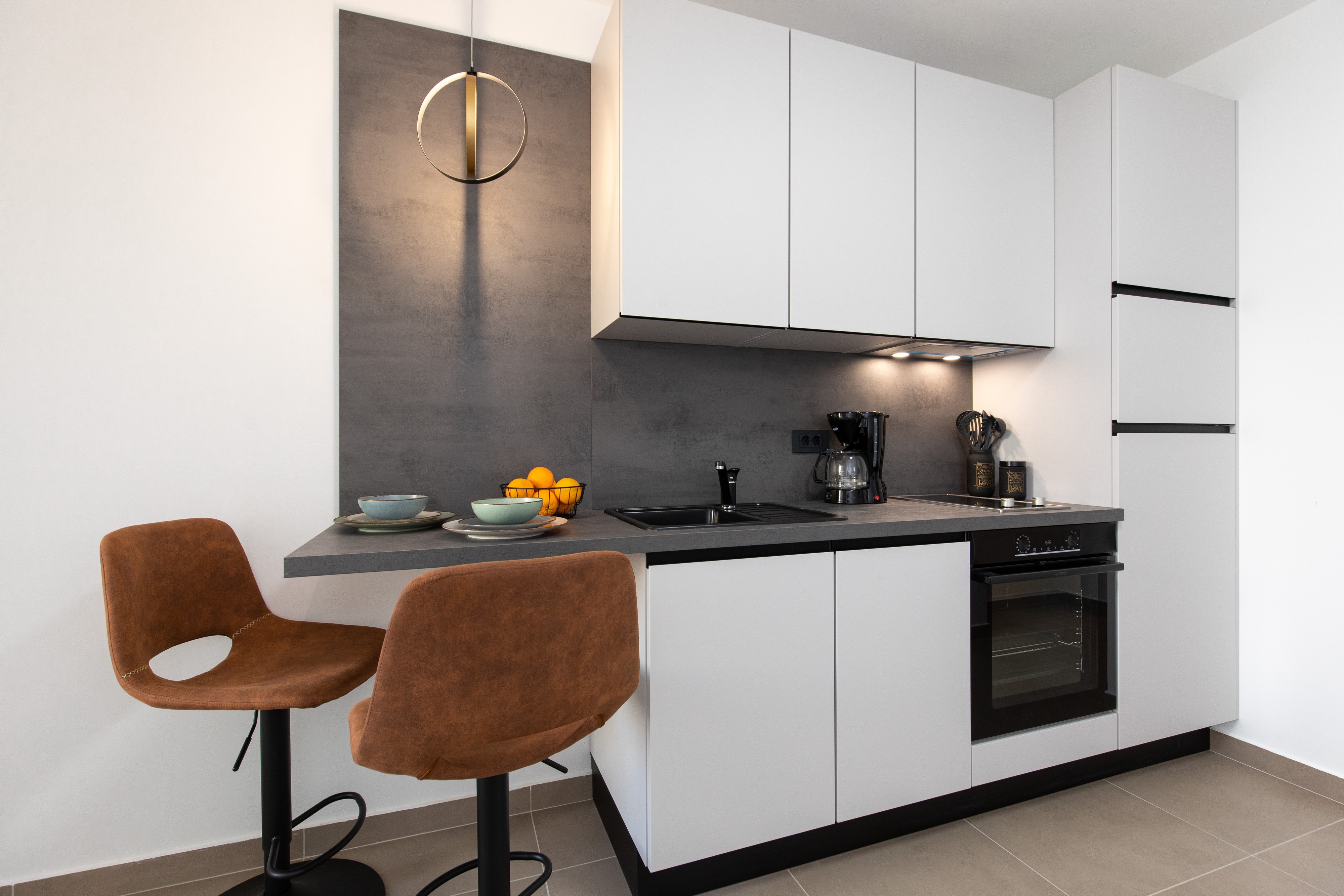 Studio flat with terrace Baška, Krk  AS-a